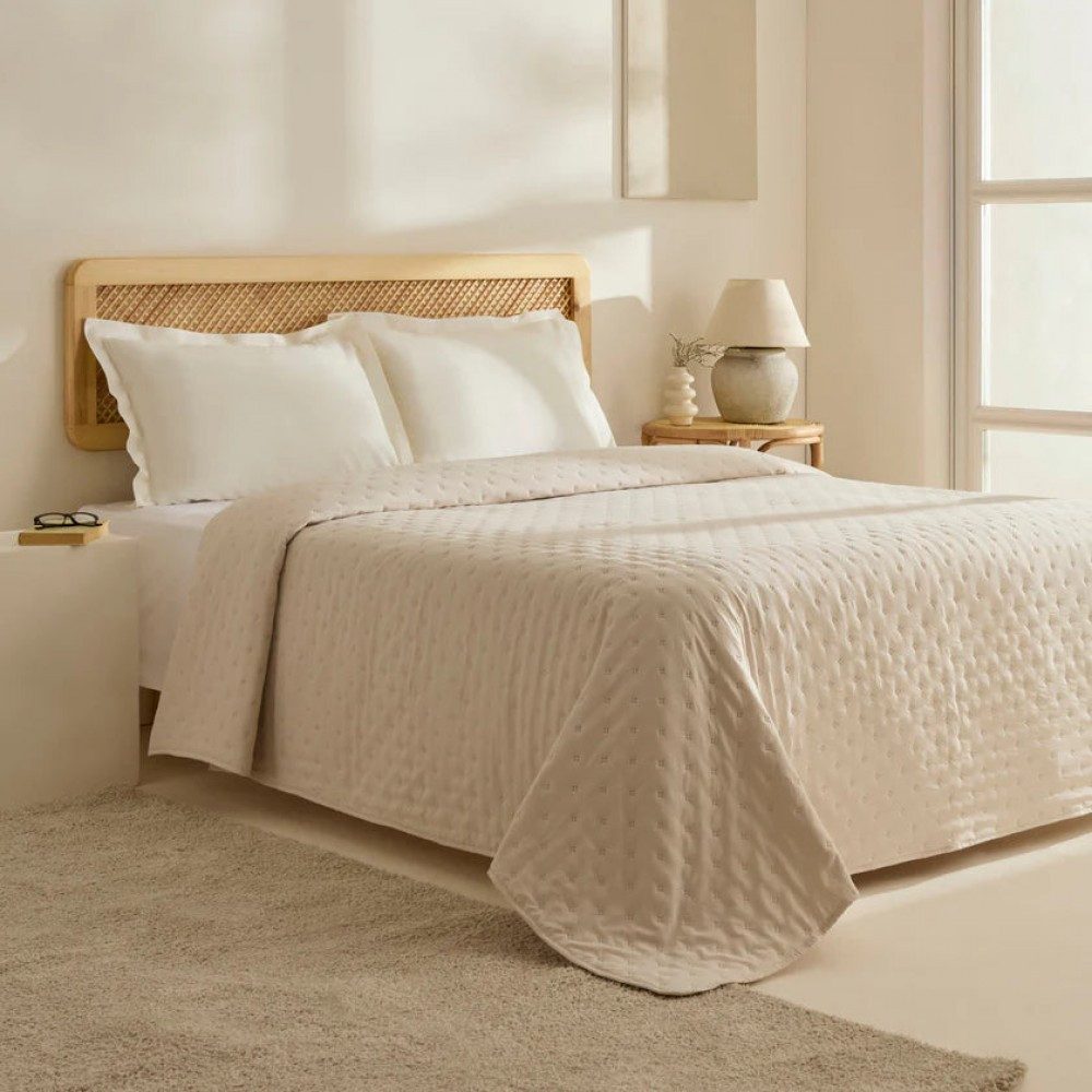 Karaca Home Tagesdecke Breezy Bettüberwurf Beige 160x240 cm günstig online kaufen