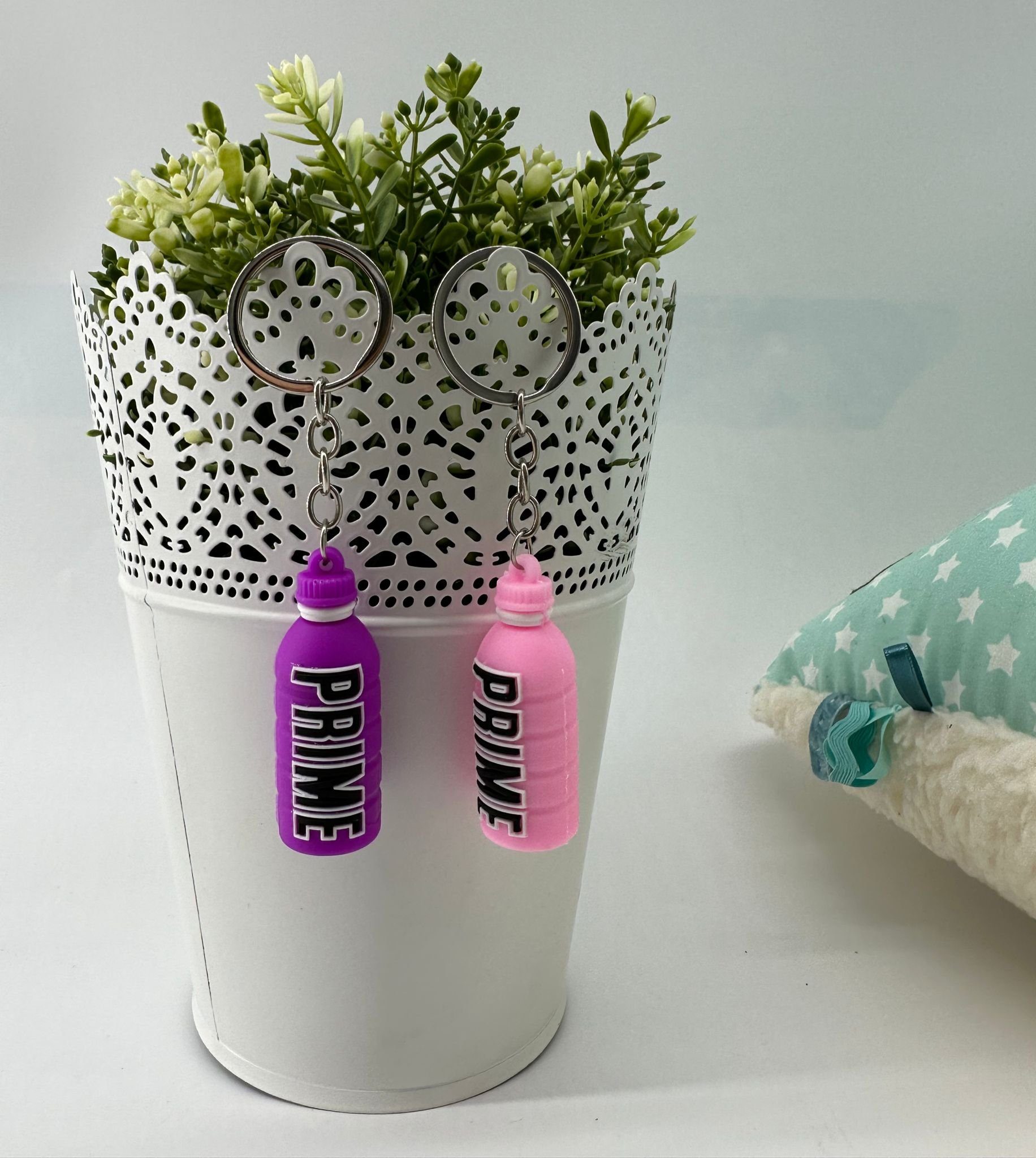 soma Schlüsselanhänger Schlüsselanhänger Kinder Mini Fitness Flasche rosa, Schlüsselanhänger Haustierschlüsselanhänger Geschenk Hund Frau Herren
