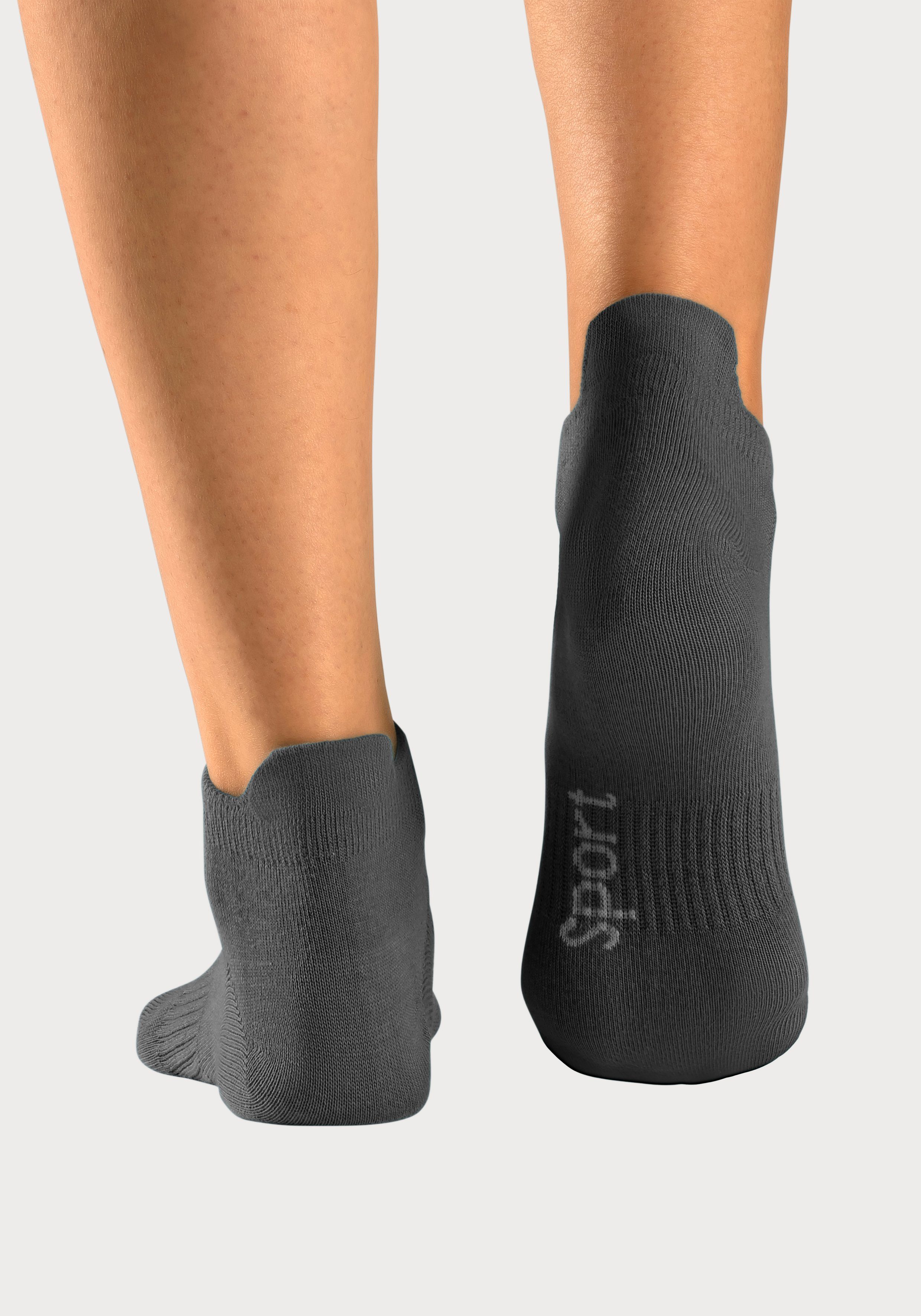 Bench. Sneakersocken (Packung, 6-Paar) mit feiner Mesh Konstruktion und Mittelfußgummi