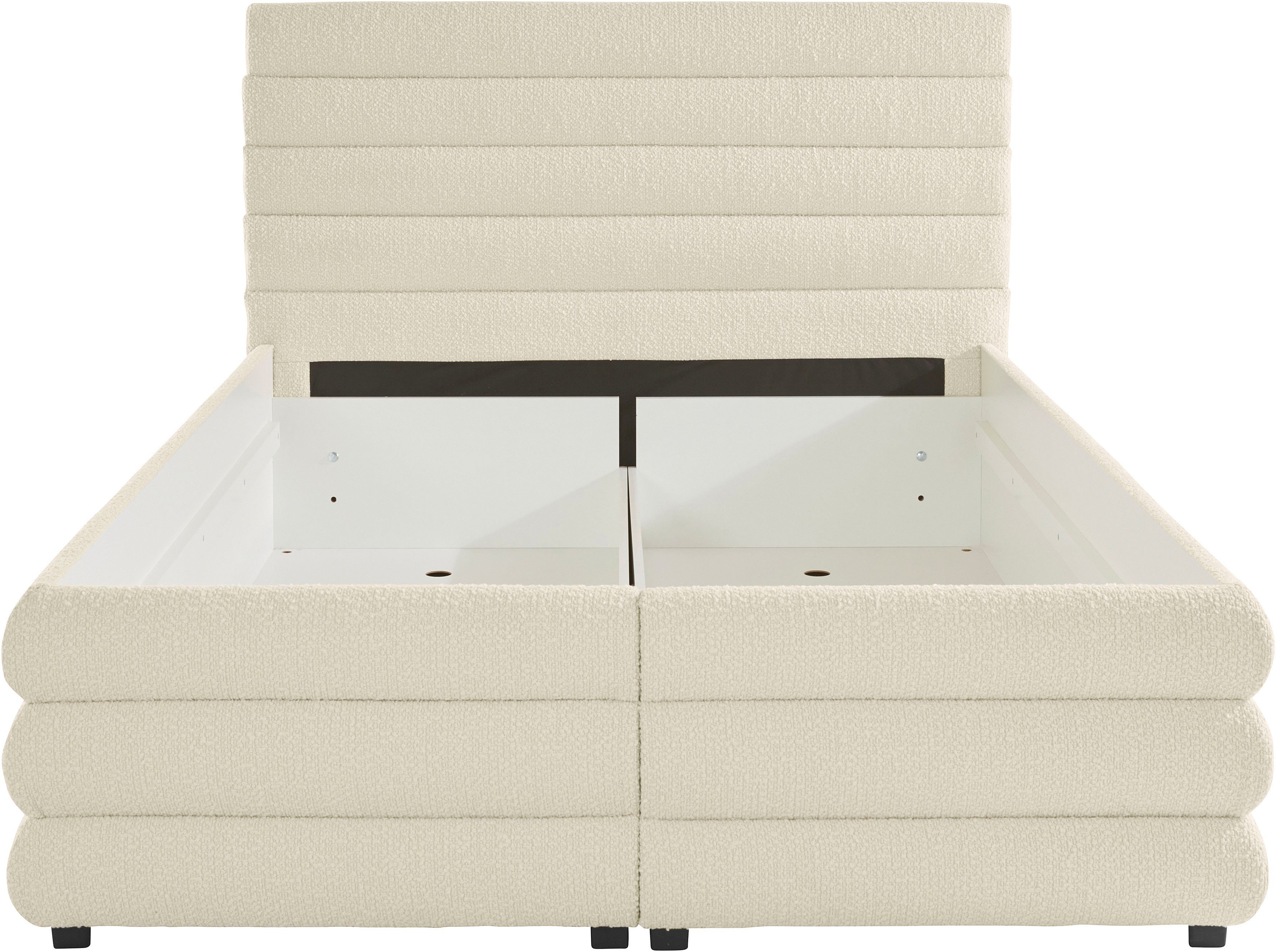 LeGer Home by Lena Gercke Polsterbett Maylis Bouclé, wahlweise mit und ohne Matratze und Lattenrost, auch in 200cm Breite