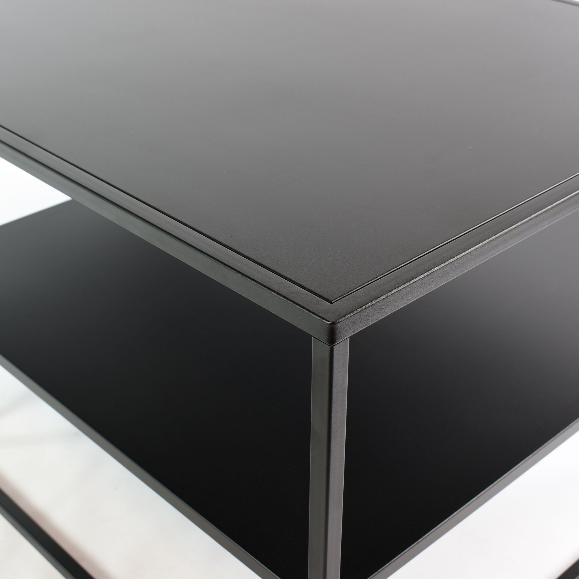 osoltus Raumteiler osoltus cube Industrie 90x60x45cm Stil Stahl schwarz Couchtisch