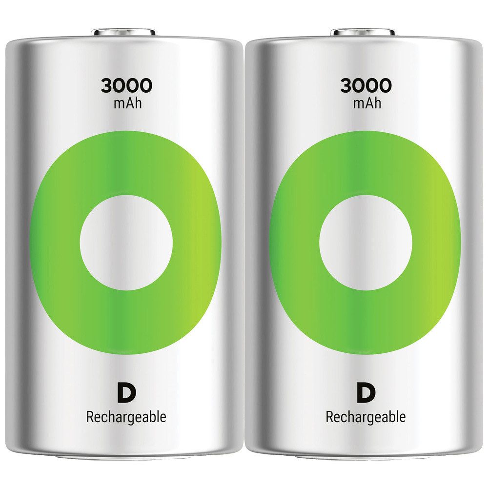 Gp GP ReCyko Mono (D)-Akku NiMH 3000 mAh 1.2 V 2 St. Akku 3000 mAh