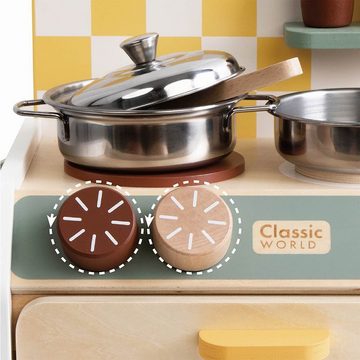 Classic World Spielküche Kleine Kinderküche Spielküche kochen backen braten Lernspiel