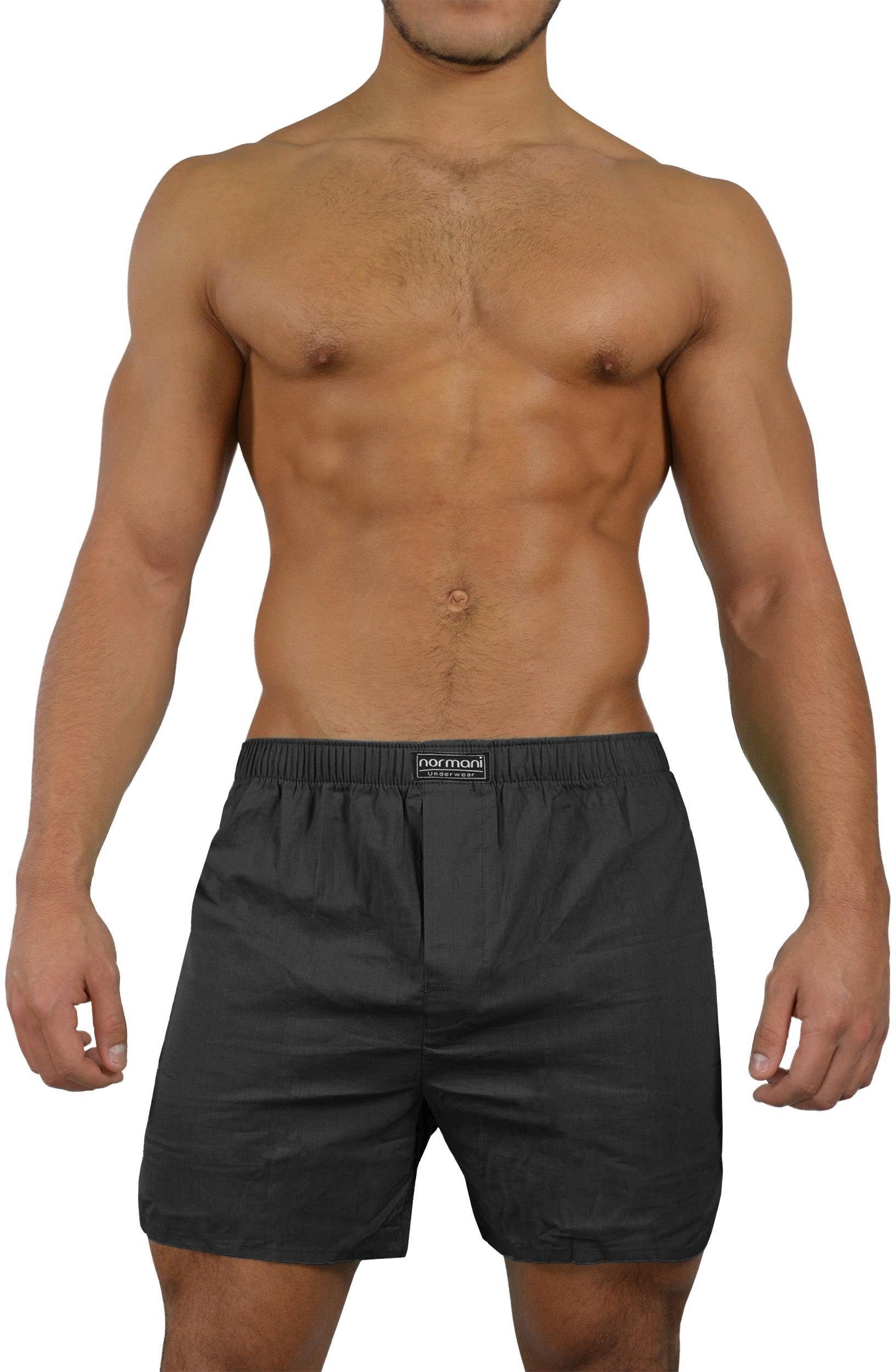 normani Boxershorts 3 Stück Herren Web Boxershorts Aus atmungsaktiver Baumw günstig online kaufen