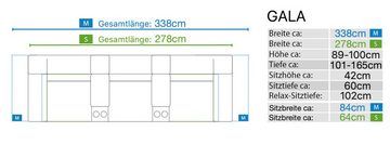 Sofanella 3-Sitzer Kinosofa GALA Ledercouch Kinocouch Heimkinosofa