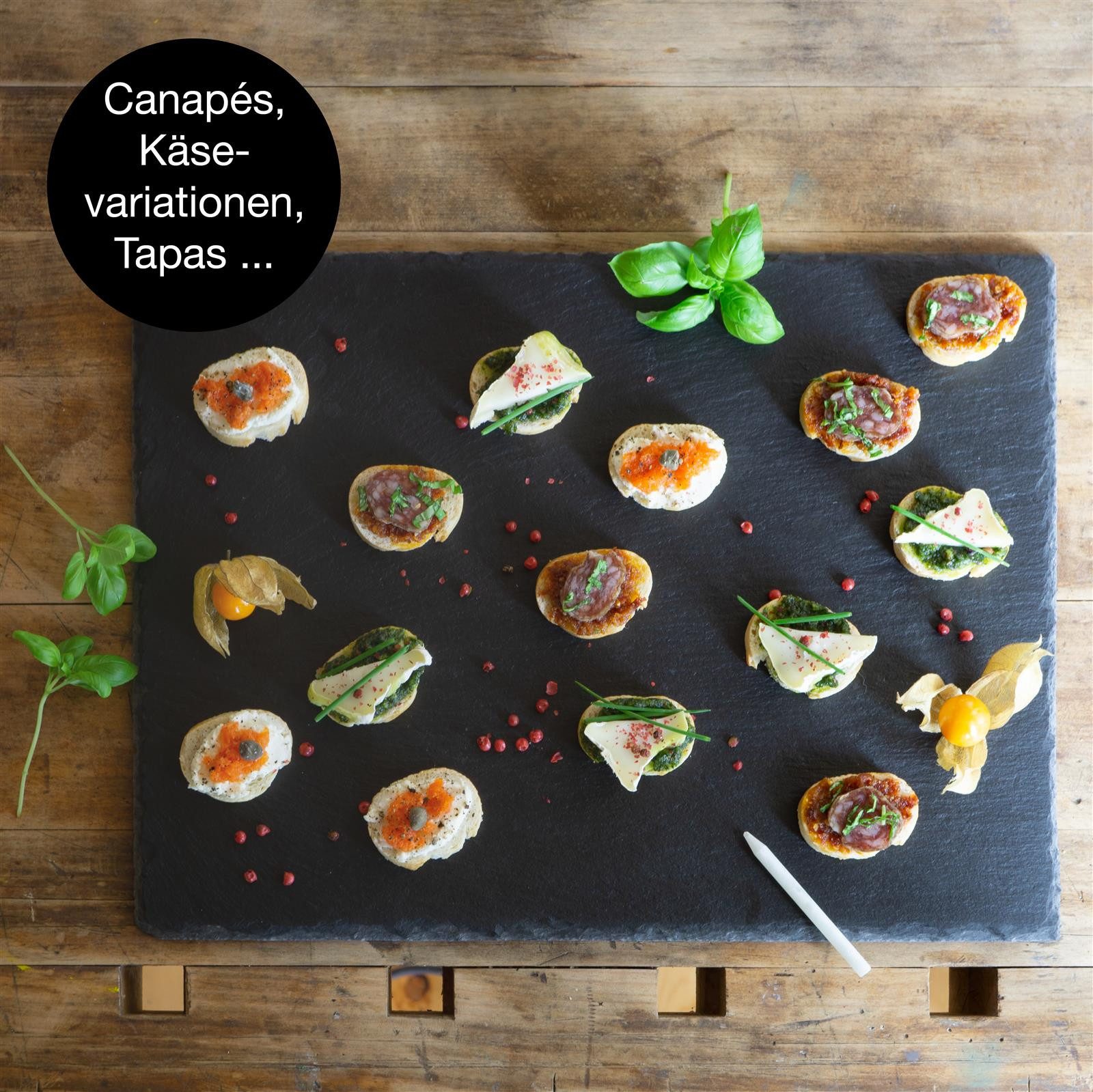 Moritz & Moritz Servierplatte Moritz & Moritz 6x Schieferplatte L