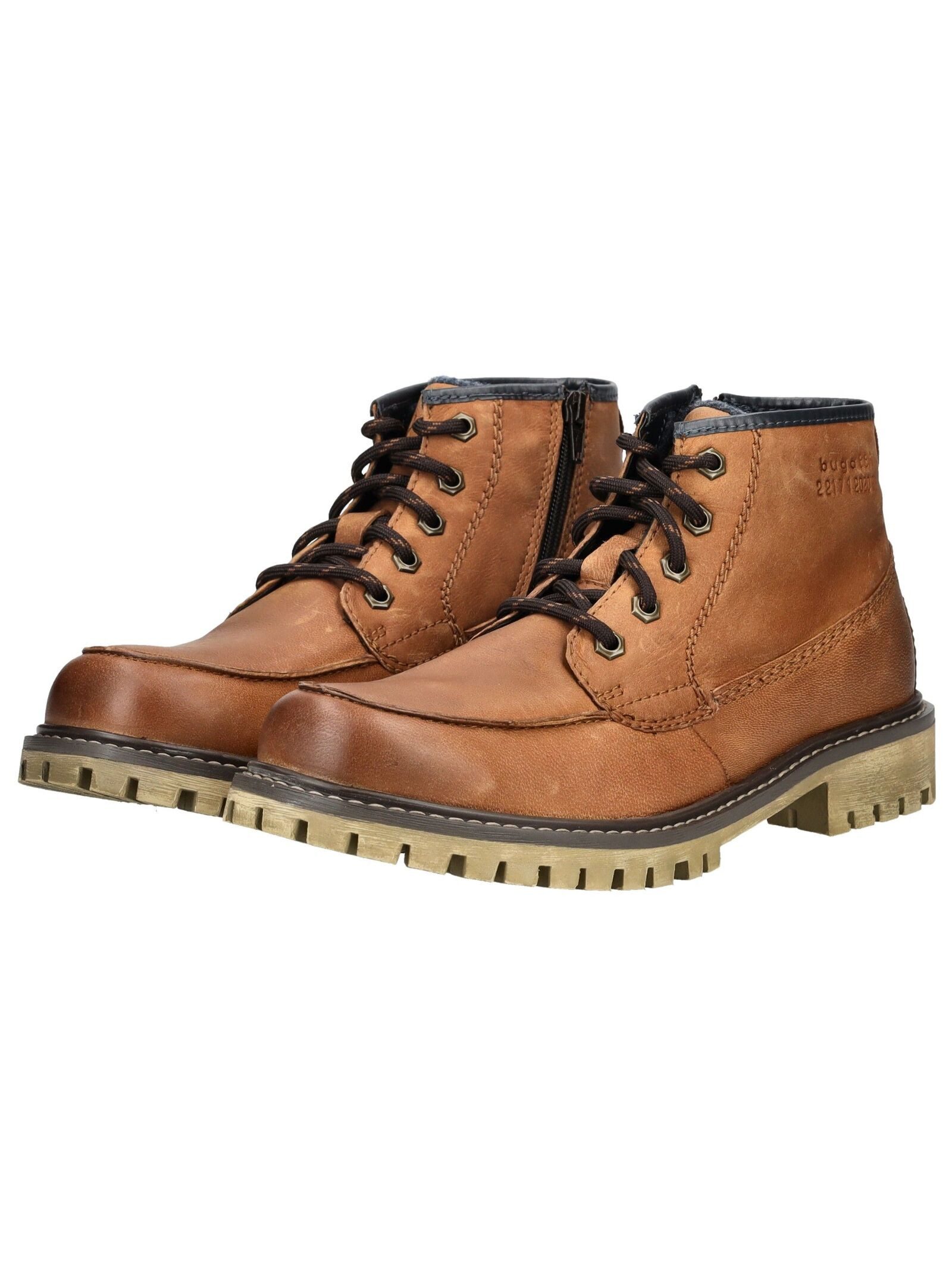 bugatti bugatti Stiefelette Leder Schnürstiefelette