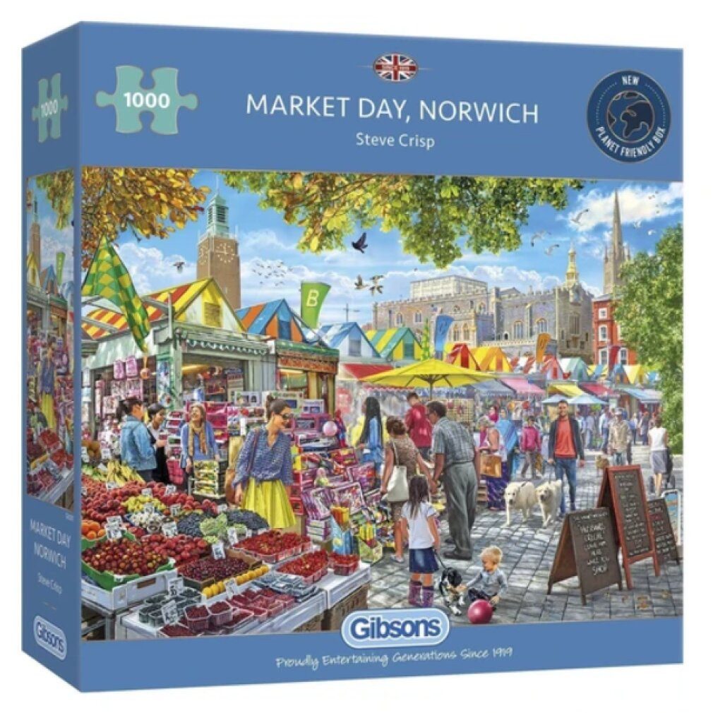 GIBSONS Puzzle Puzzle Märkte, Norwich 1000 günstig online kaufen