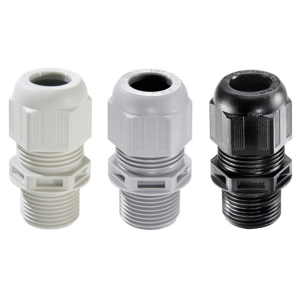 Thumbnail - WISKA Kabelverbinder-Sortiment Wiska 10061690 Kabelverschraubung M12 Polyamid Schwarz (RAL 9005) 50, ESKV-L 12 LT
