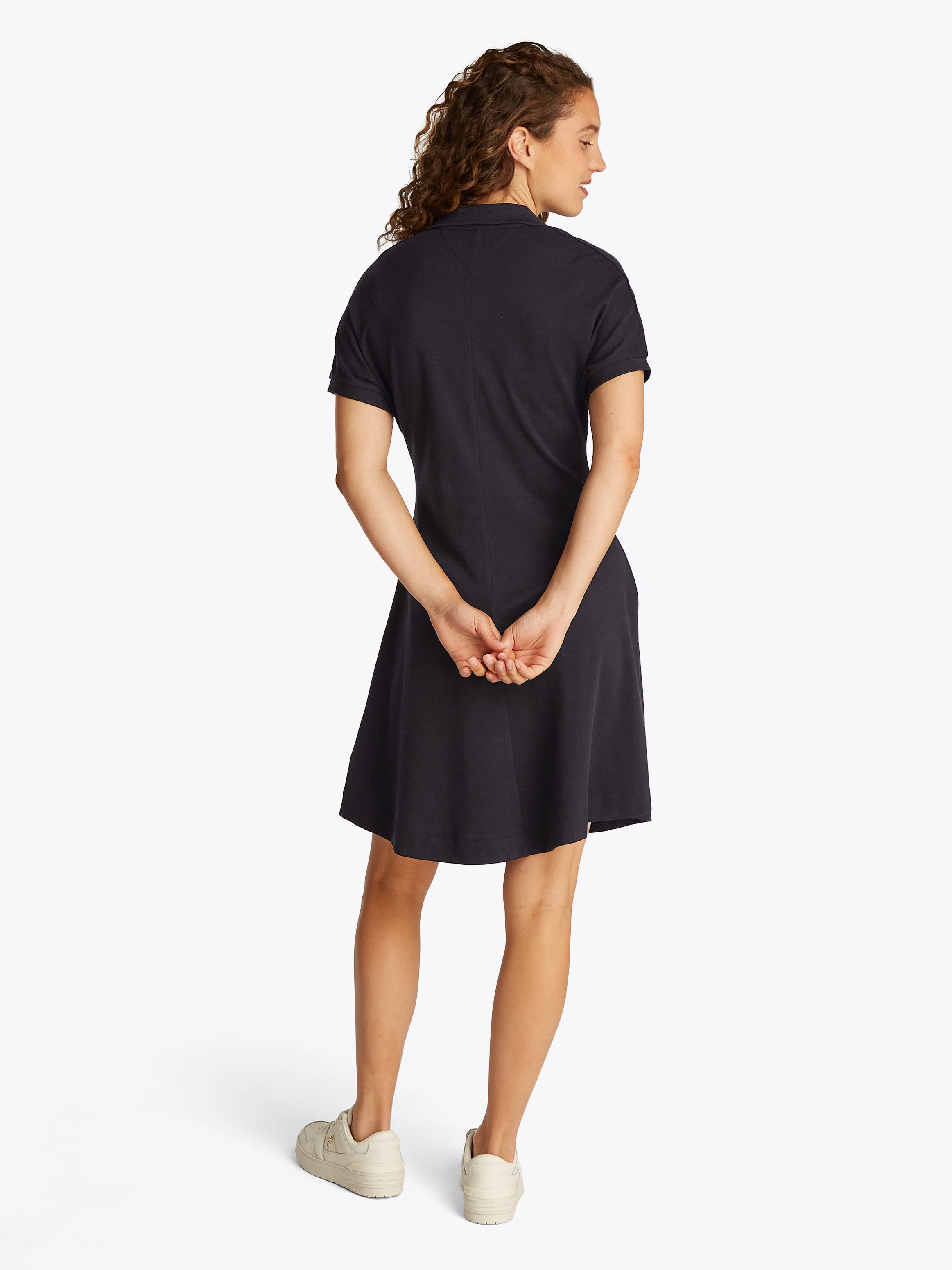 Tommy Hilfiger Polokleid LYOCELL OPEN-NK F&F POLO DRESS mit angeschnittenen günstig online kaufen