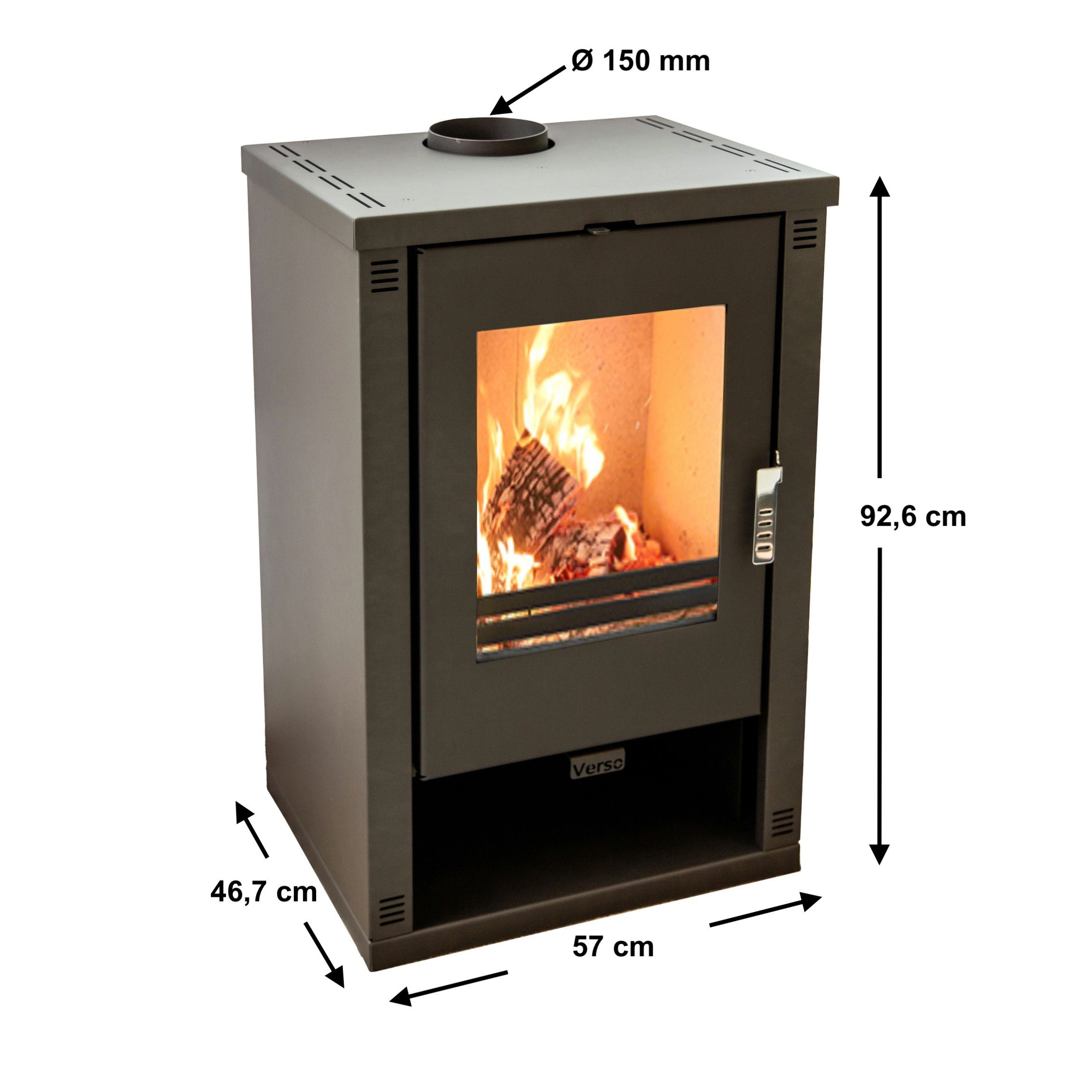 Verso Kaminofen Dauerbrand Holz Theia Holzofen günstig online kaufen