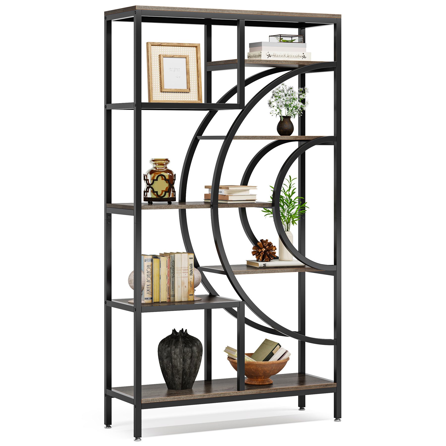 Tribesigns Bücherregal Tribesigns 179cm Geometrisches Bücherregal, günstig online kaufen
