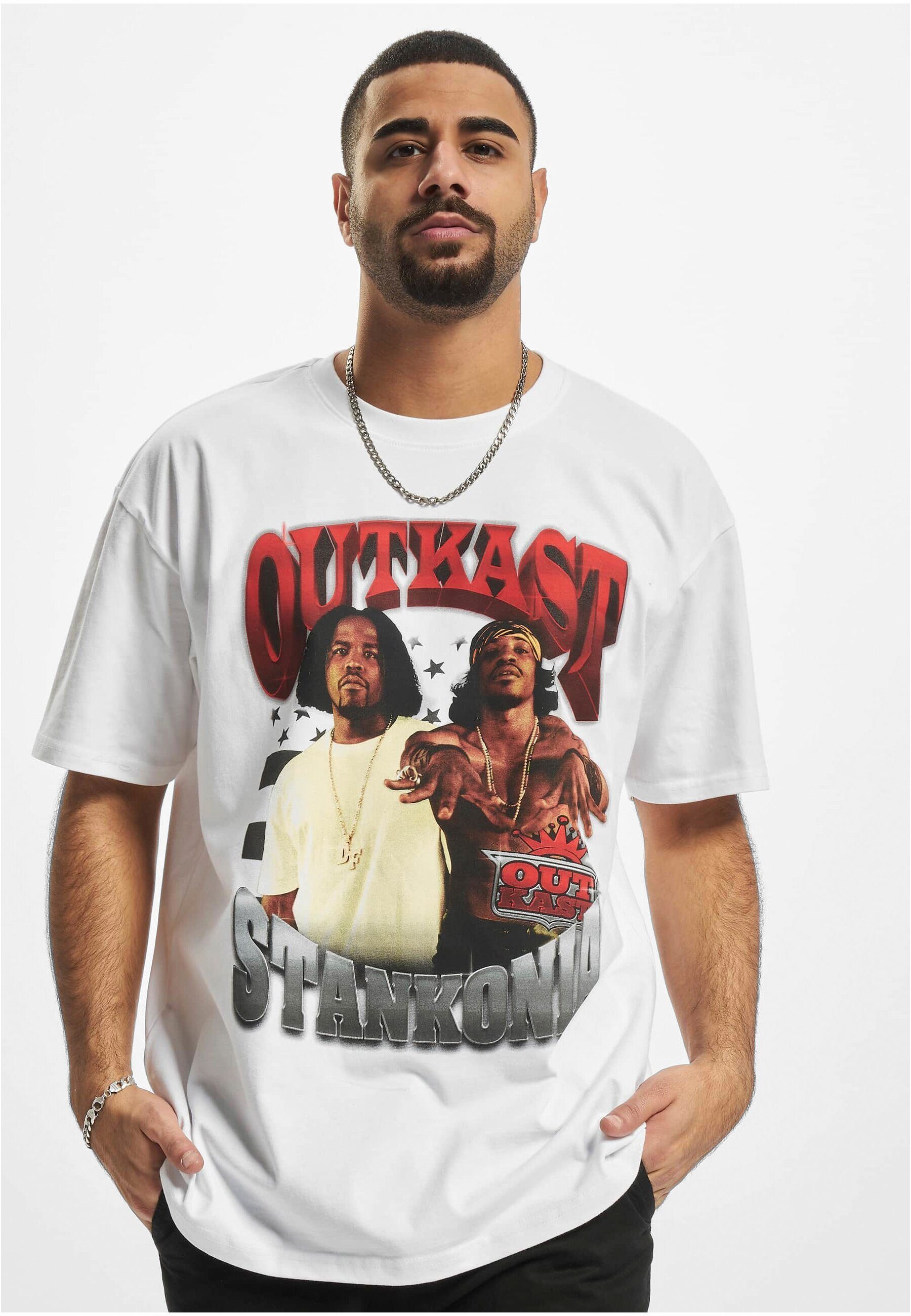 Herren Mister Tee by Stankonia Oversize T-Shirt Outkast Upscale (1-tlg) white Tee