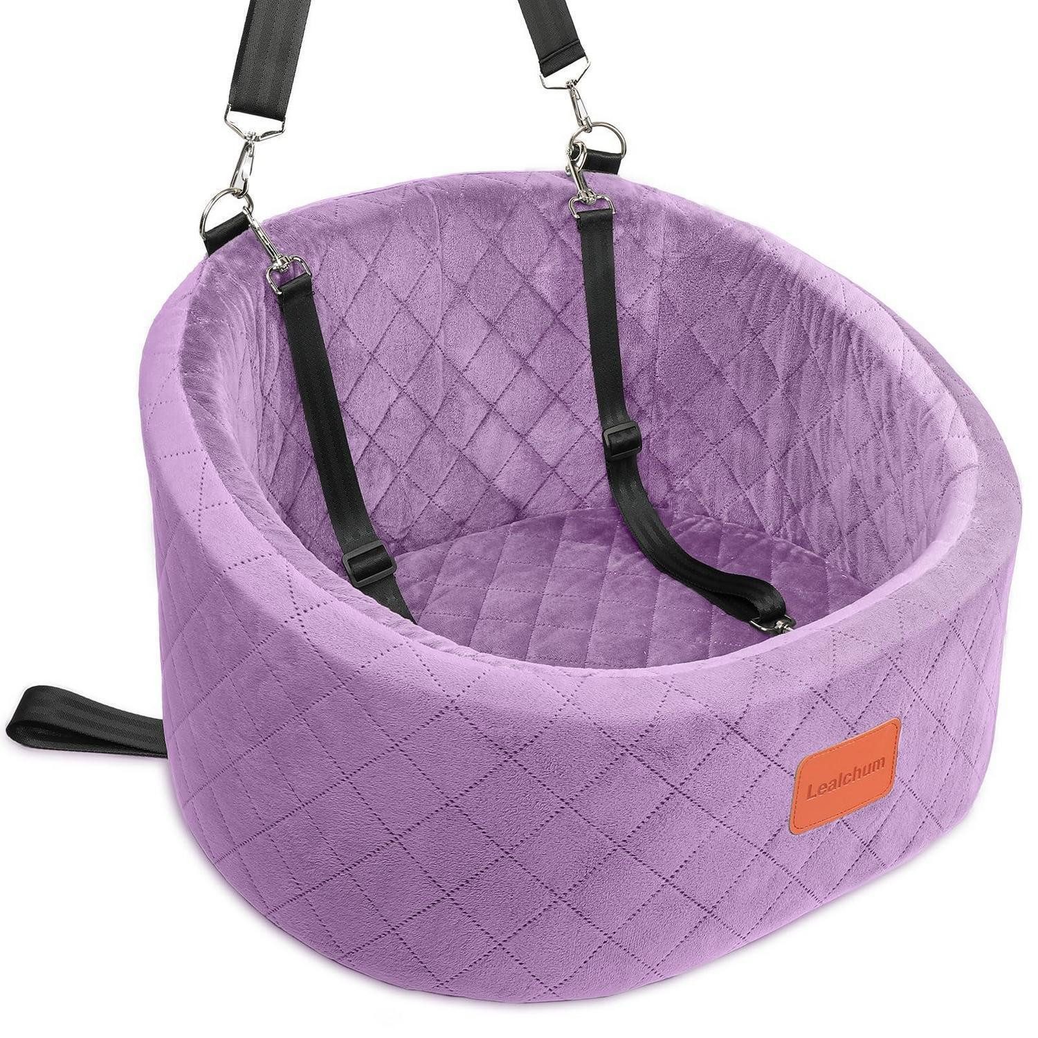 LuxusKollektion Hunde-Autositz Hunde Autositz Autobett Sicherheitsleinen Anklippen Purple Small