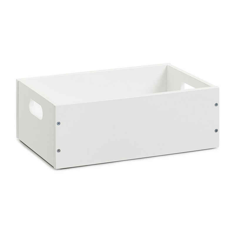 Zeller Present Aufbewahrungsbox Aufbewahrungskiste Weiß 30 x 20 x 11 cm (Stück, 1 St., 1 Aufbewahrungsbox), Aufbewahrungsbox Ordnungsbox