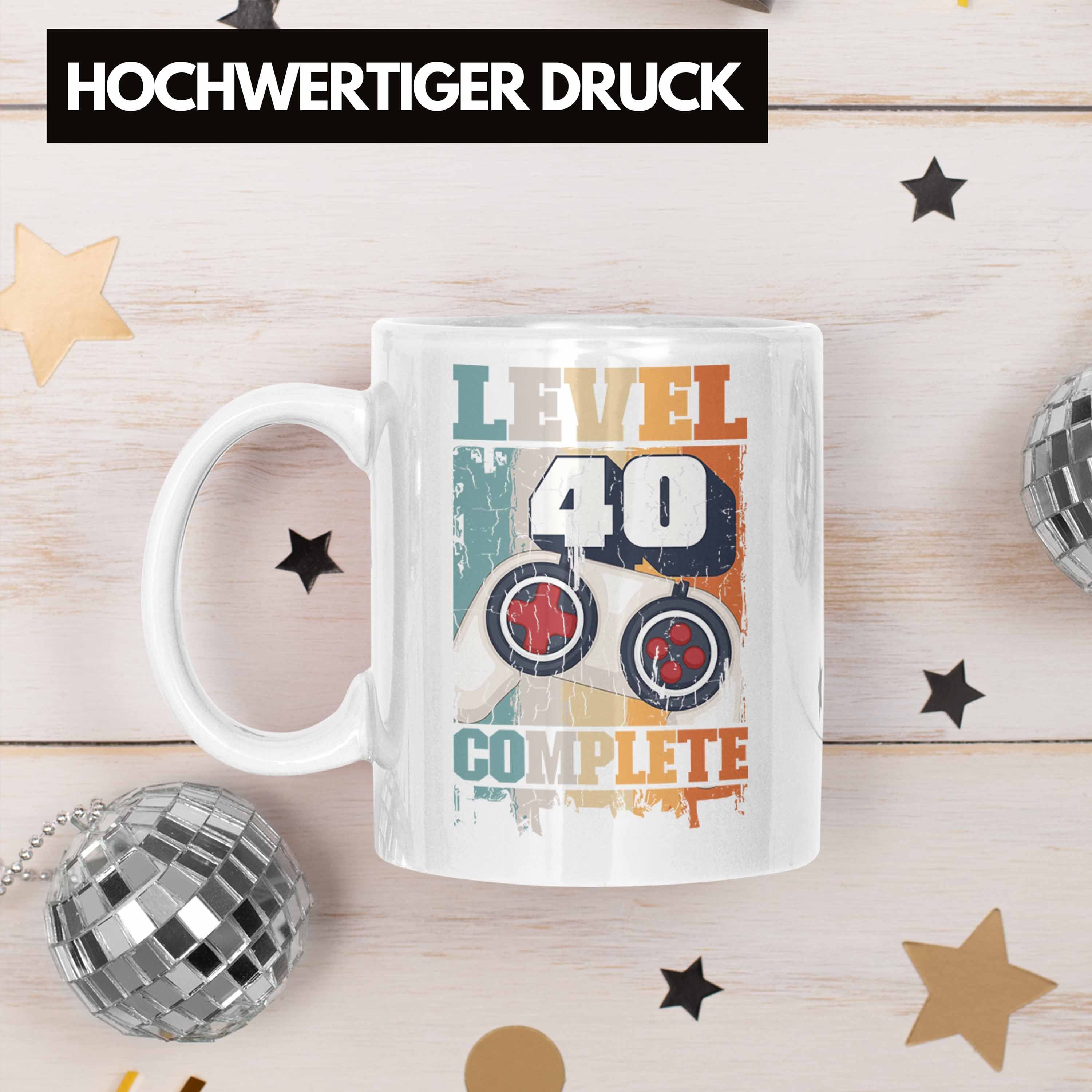 Tasse Geschenk Geschenke 40er Mutter Geburtstag Mann Weiss Trendation Gamer 40. 40 Männer Lustig Tasse Vater Trendation Geschenkidee -