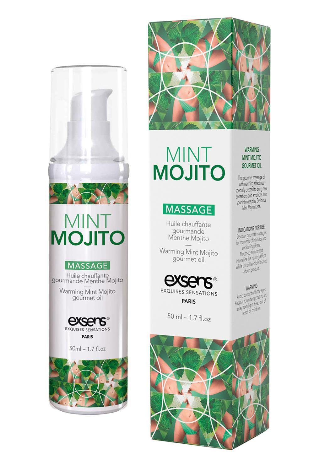 Exsens Gleit- & Massageöl Exens Mojito 50ml Warming Oil Massage Mint