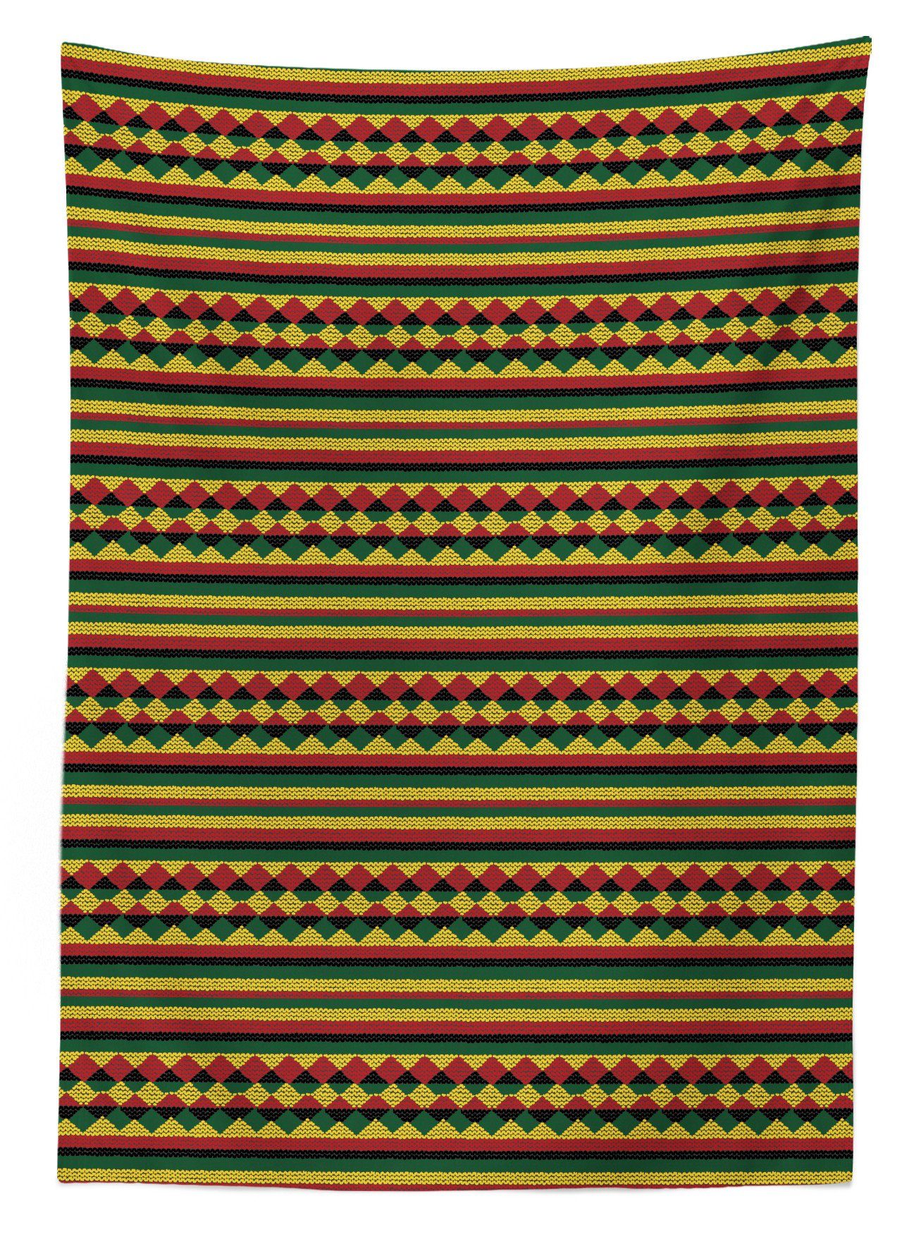 Farben, Waschbar Muster Tischdecke Abakuhaus Klare Außen Für afrikanische den Kente Farbfest Bereich geeignet Bunte