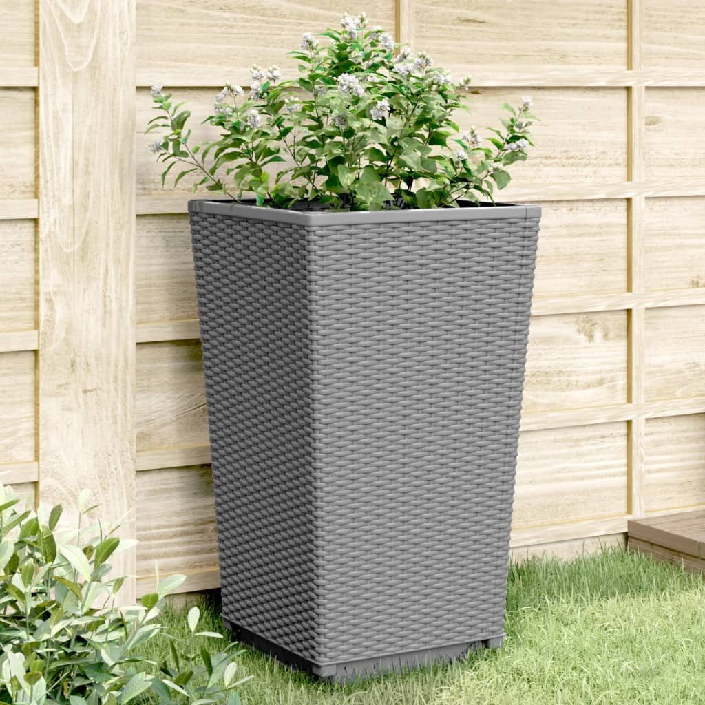 Thumbnail - vidaXL Pflanzkübel Pflanzkübel Blumenkübel Pflanzcontainer Pflanzgefäße 2 Stk Hellgrau 32