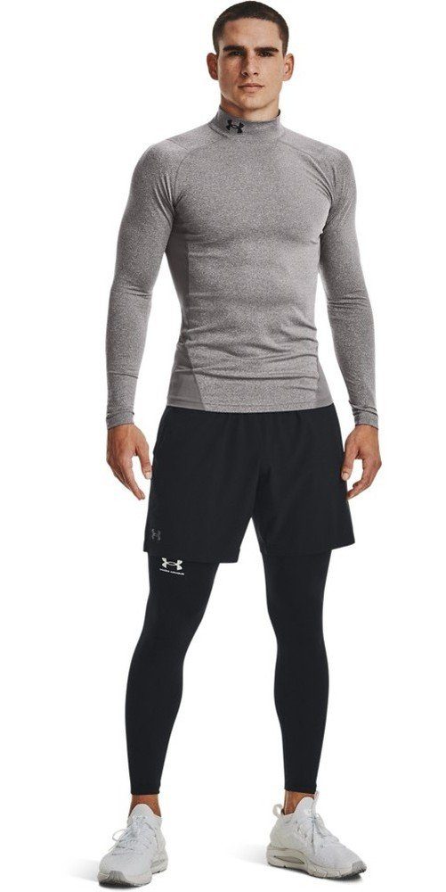 ColdGear Under Light Armour® Mock Heather Longsleeve Charcoal Compression 019