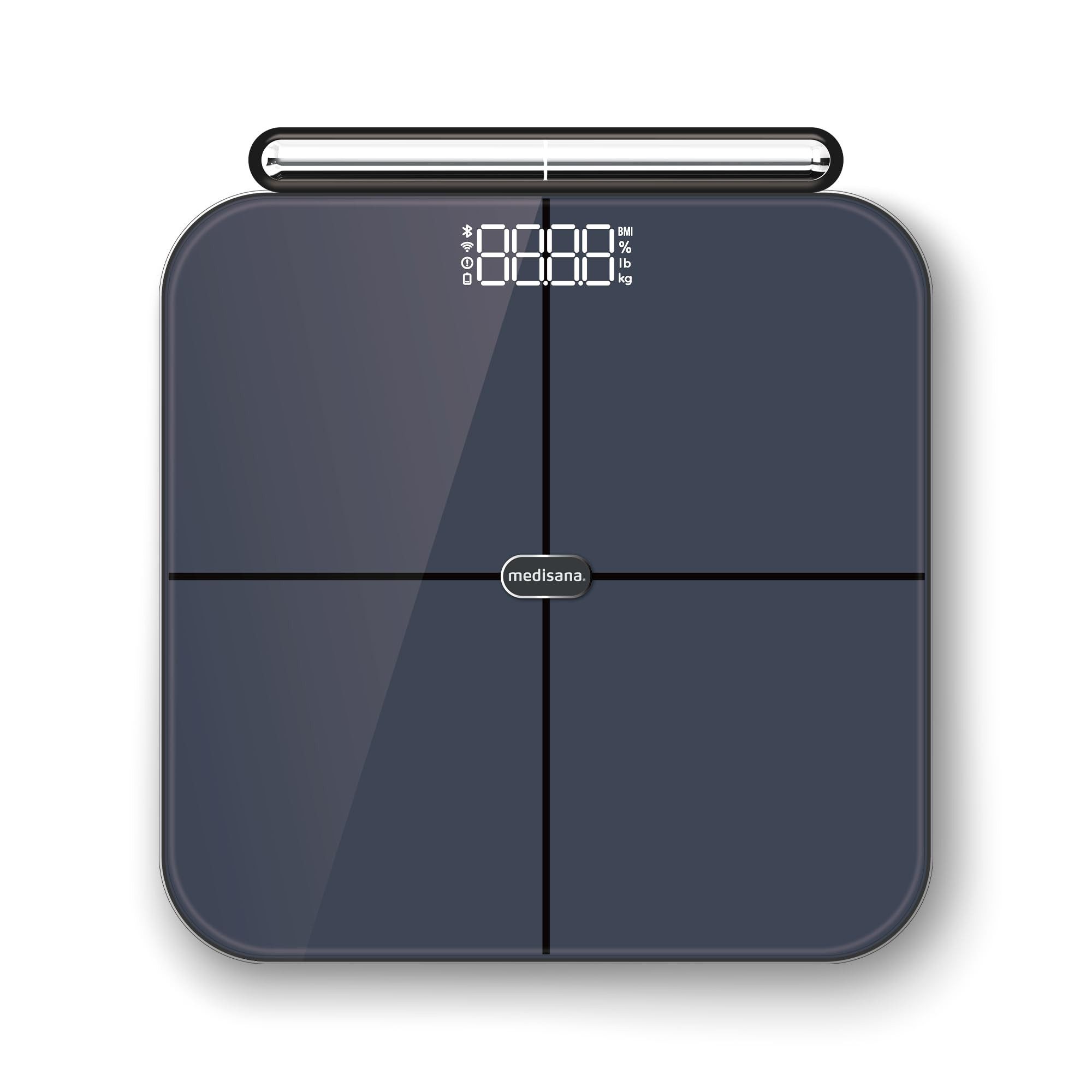 medisana Personenwaage BS 850 Connect, Digitale Diagnosewaage mit Körperanalyse, Bluetooth