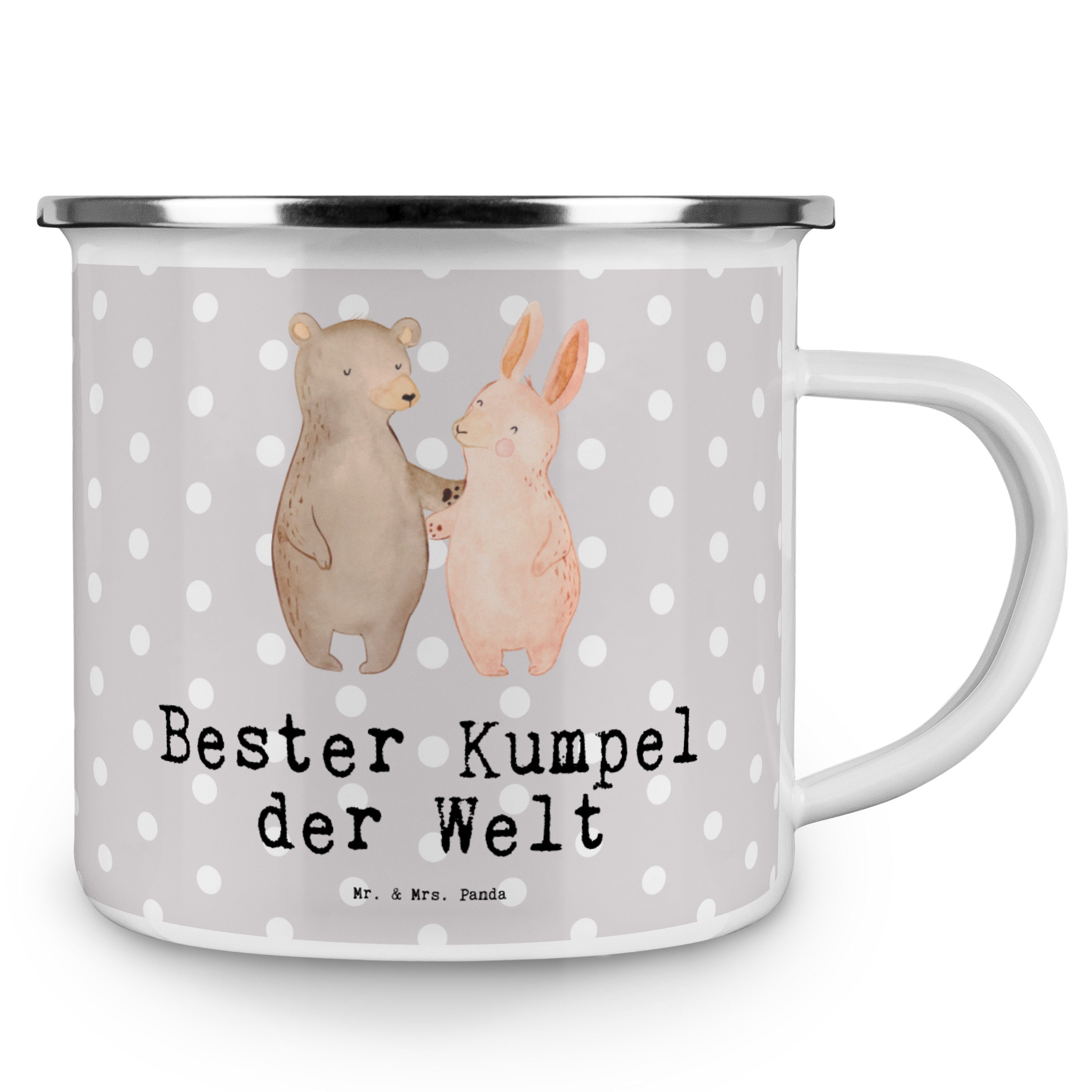 Mrs. Grau Welt Bester - - Pastell Hase & Freude Emaille der Geschenk, Kumpel Mr. Becher Panda machen,