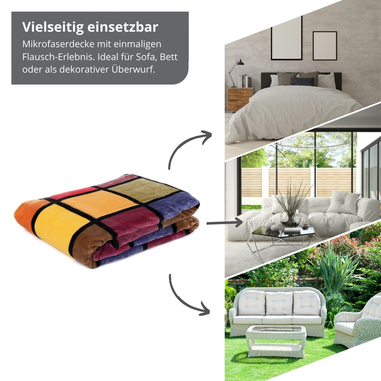 Wohndecke Kuscheldecke, liebling, mit bedrucktem Motiv, günstig online kaufen