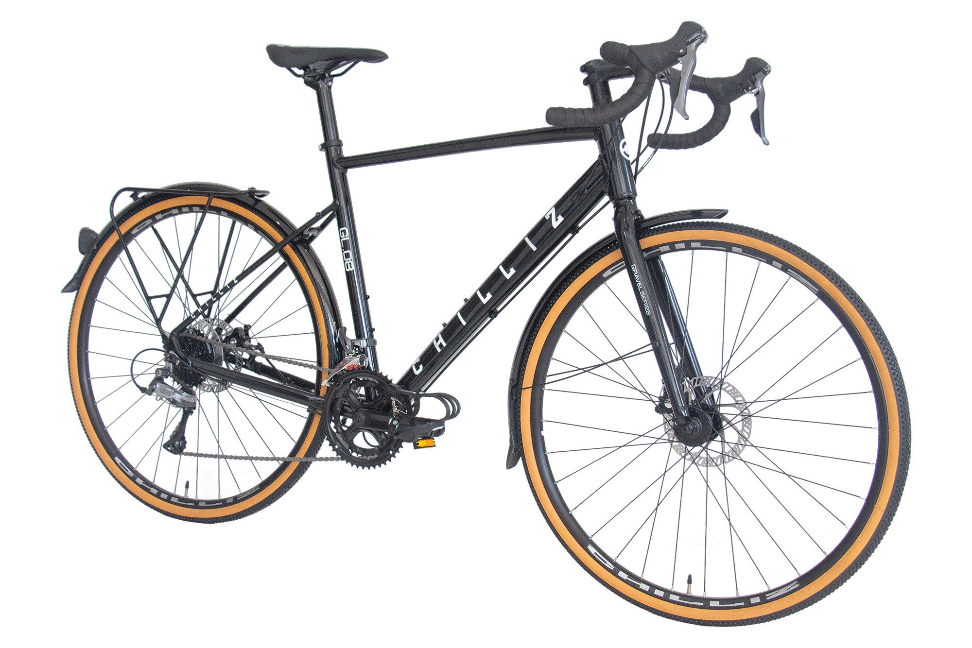CHILLIZ Gravelbike GL.08, 16 Gang Shimano Claris RD2400 Schaltwerk, Kettenschaltung