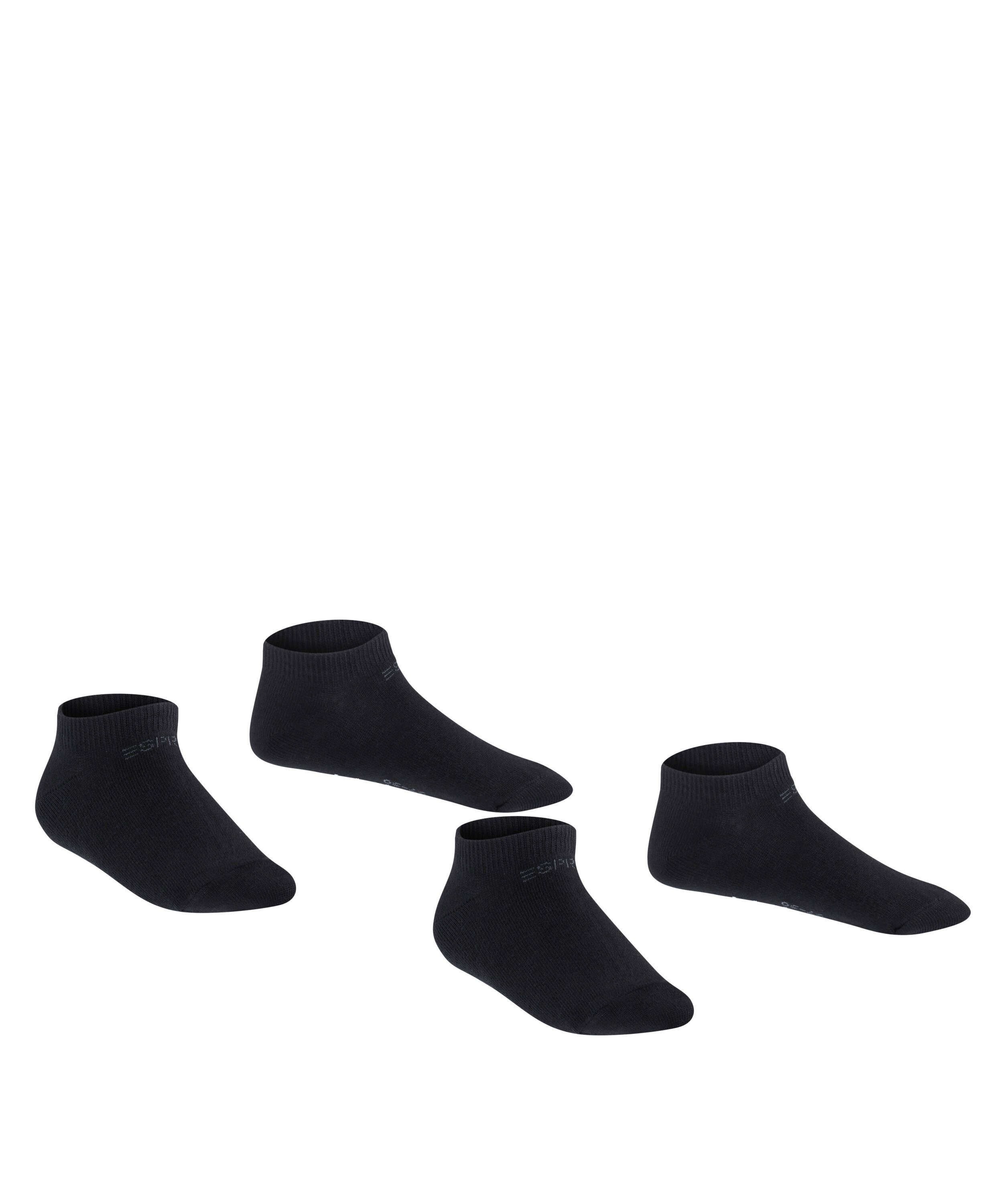 Baumwollmix Foot Sneakersocken (3000) black Logo Esprit 2-Pack aus (2-Paar) weichem