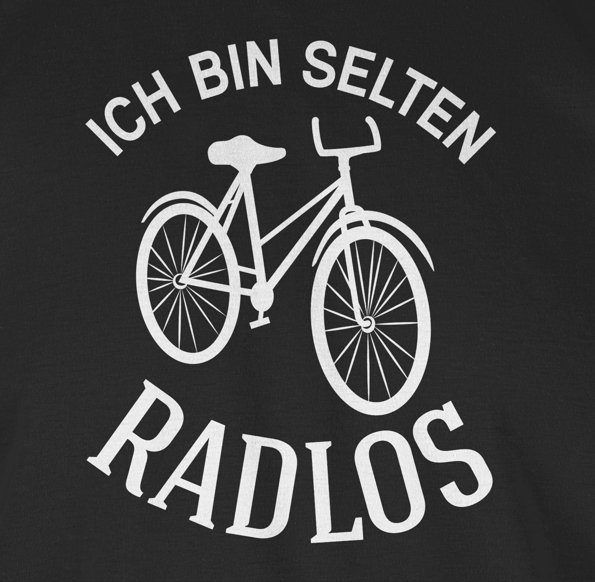 Shirtracer T-Shirt Ich bin selten Radlos Sprüche Statement