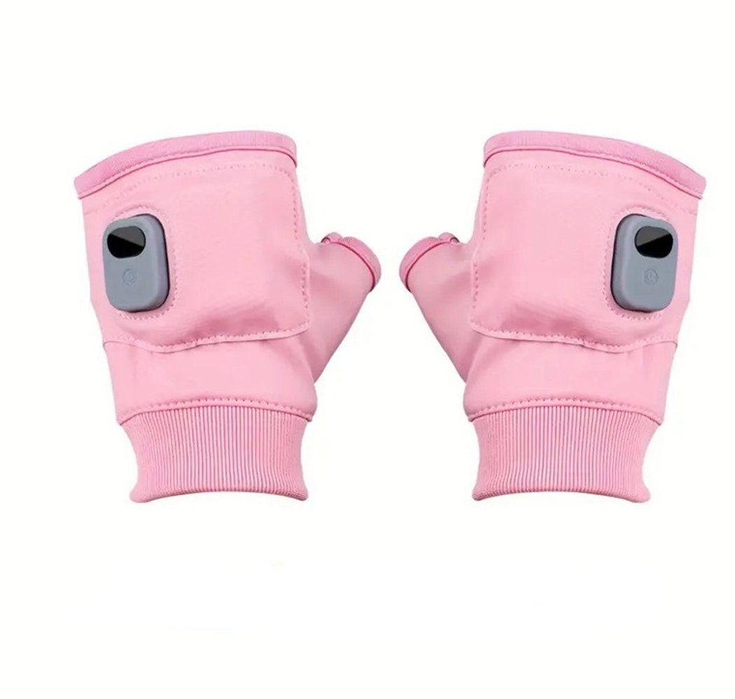 TUABUR Reithandschuhe Beheizte Handschuhe für Herbst und Winter, warme Handschuhe pink