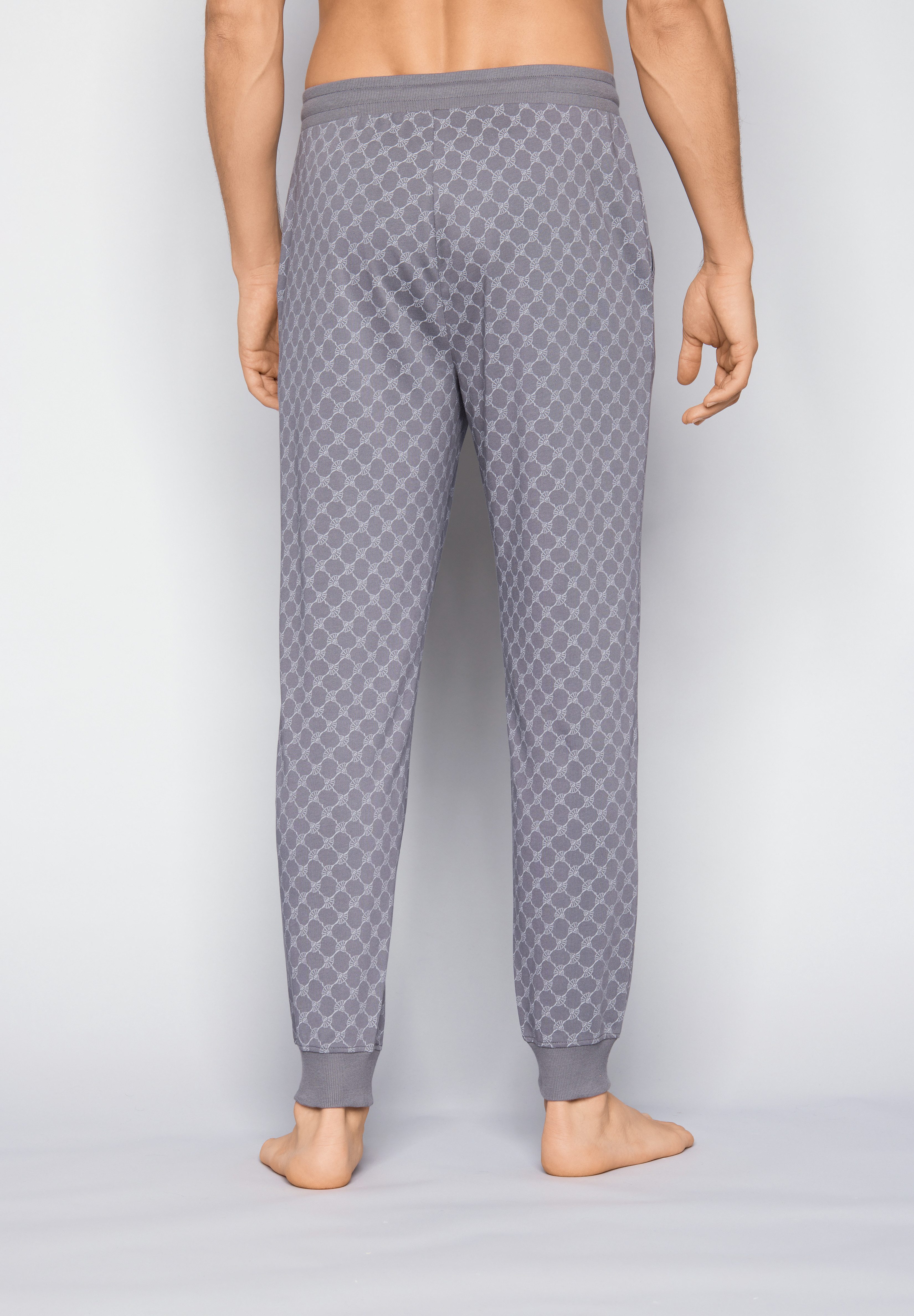 JOOP! Pyjamahose Leisure mit Cornflower-Print, seitlichen Taschen und Bindeband