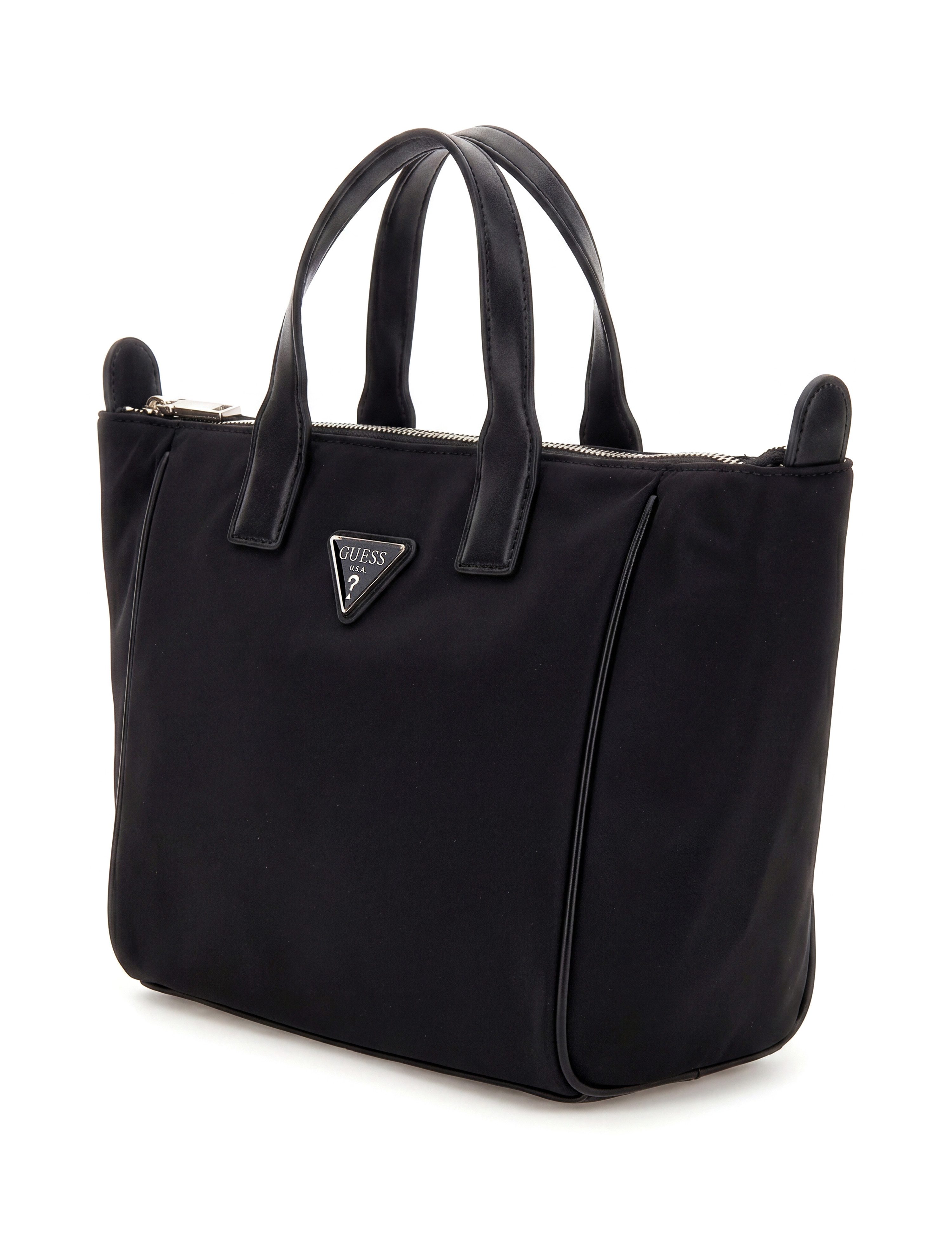 Guess Umhängetasche FOLLIE SMALL TOTE, Handtasche, Schultertasche mit logobedrucktem Umhängeriemen