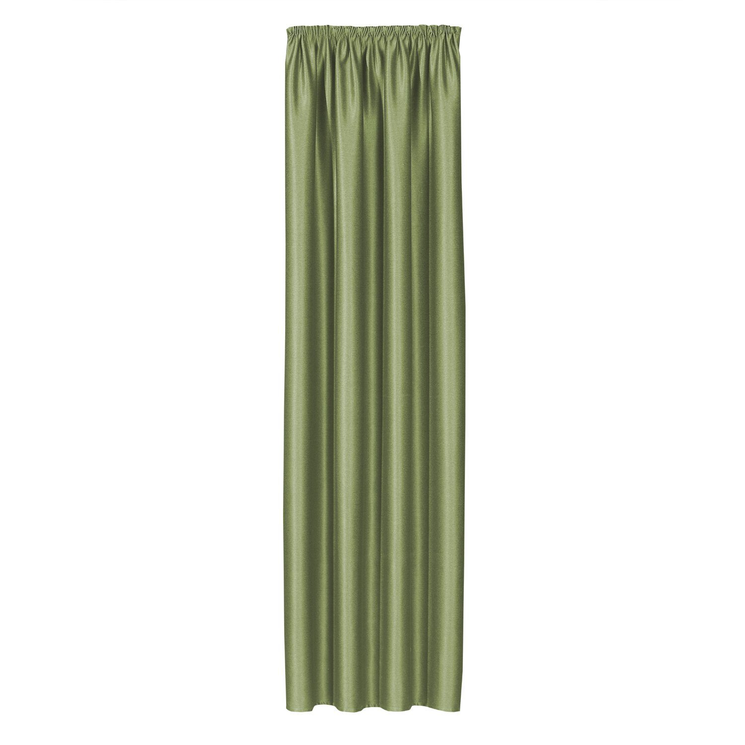 Gardine edle Uni Kombigardine, 140x245cm, dunkelgrün, Giantore