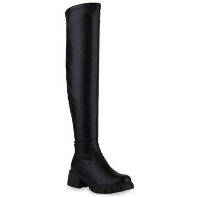 VAN HILL 839558 Overkneestiefel Bequeme Schuhe