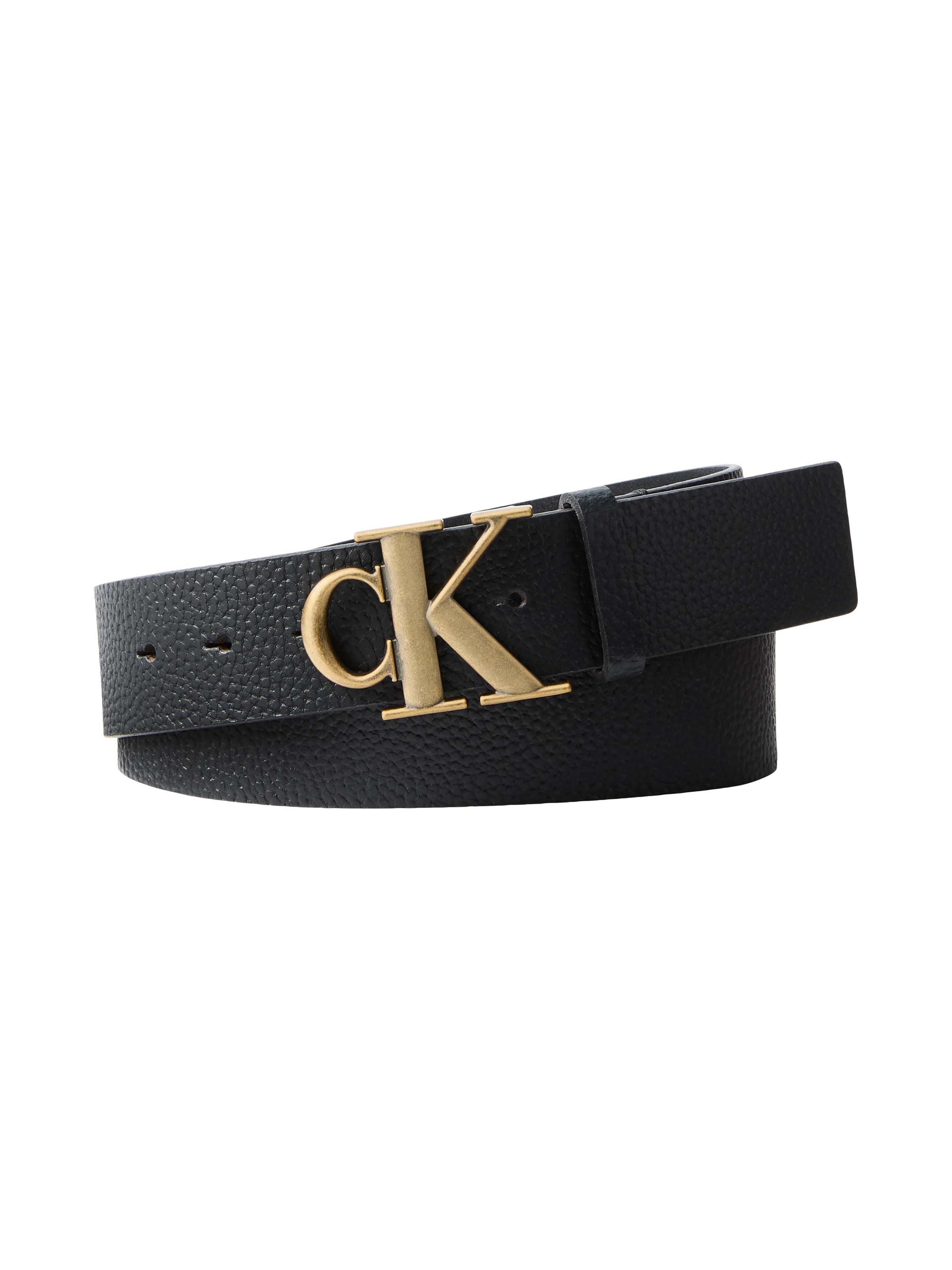 Calvin Klein Ledergürtel CK BUCKLE PEBBLE 40MM Regular fit und größenverstellbar