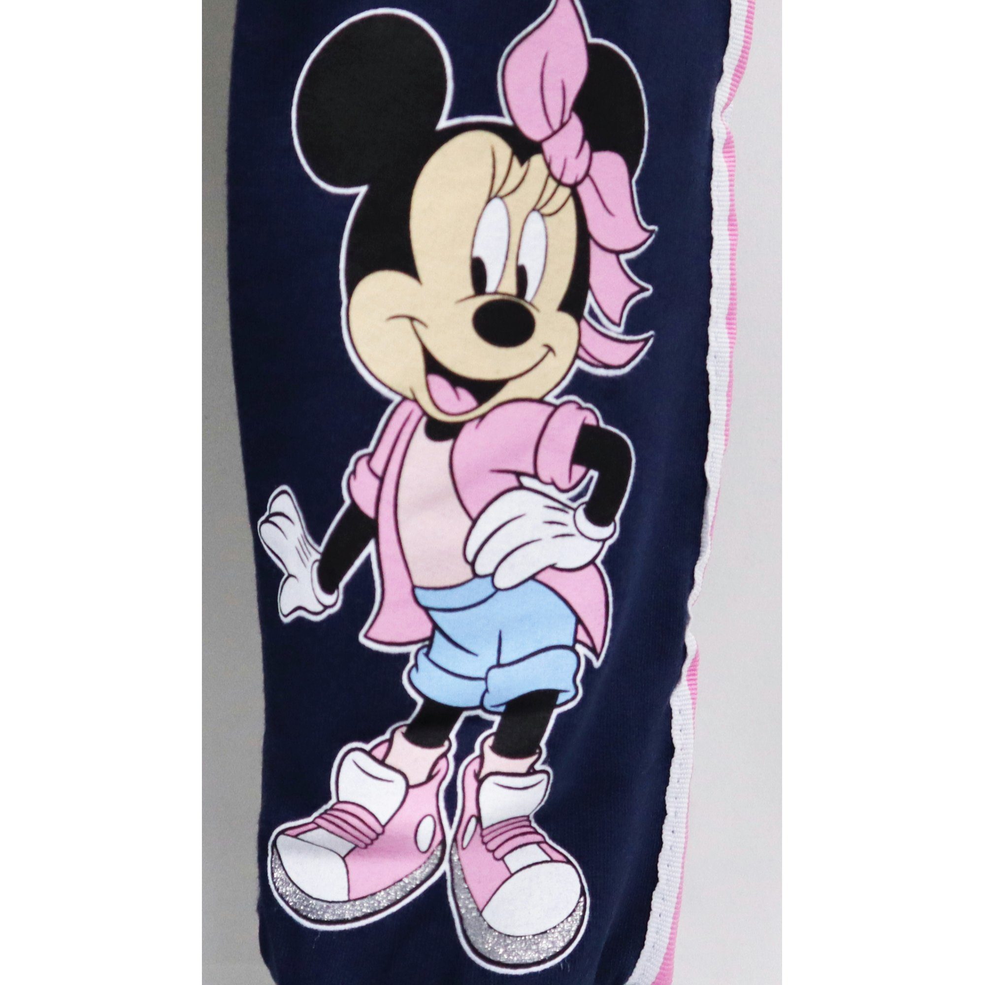 Disney 104 Dunkelblau bis Maus Kinder Mädchen Hose Jogginghose Minnie Mouse Gr. 134, Minnie Disney
