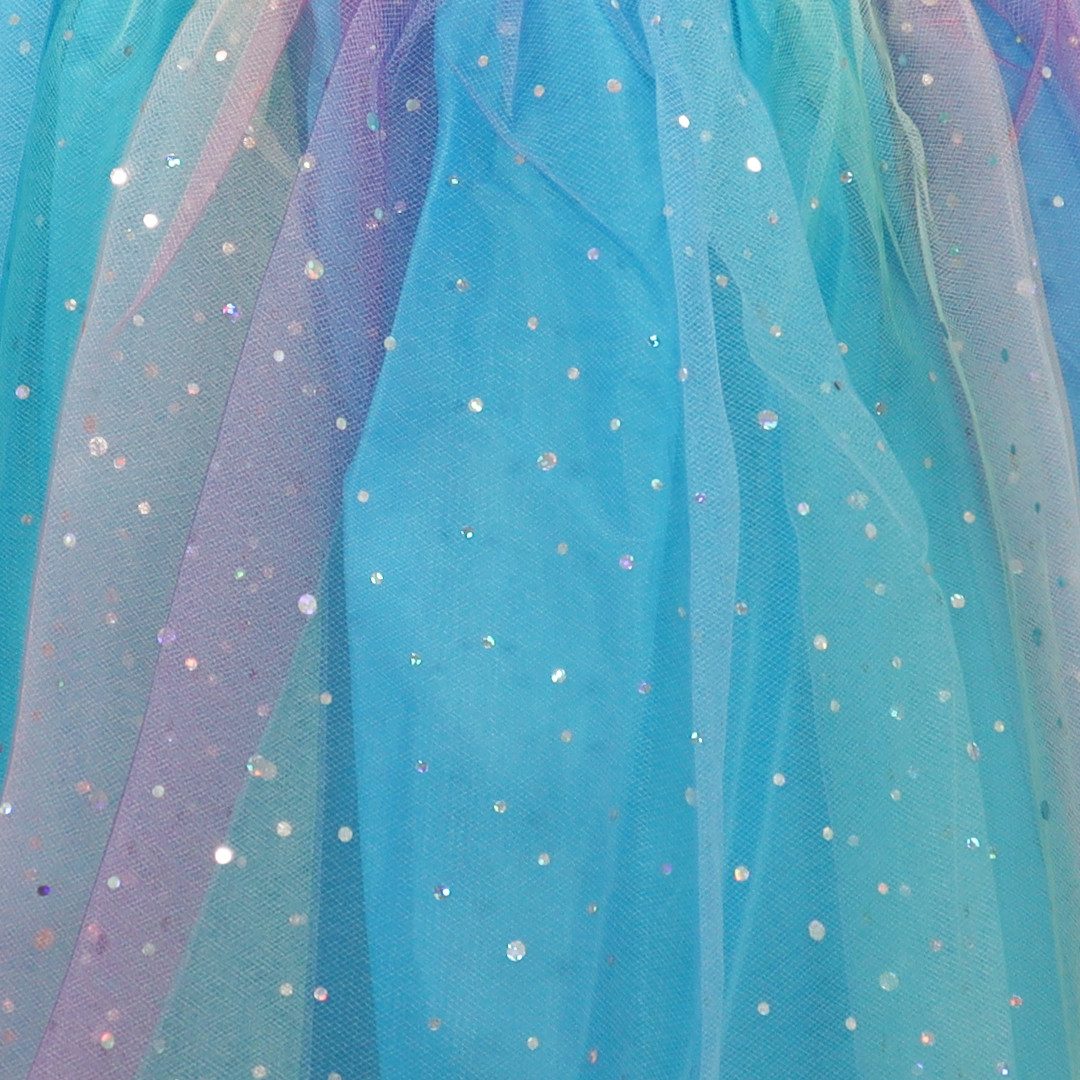 PAW PATROL Tüllkleid Paw Patrol Skye Regenbogen Mädchen Kinder Kleid Gr. 98 bis 128