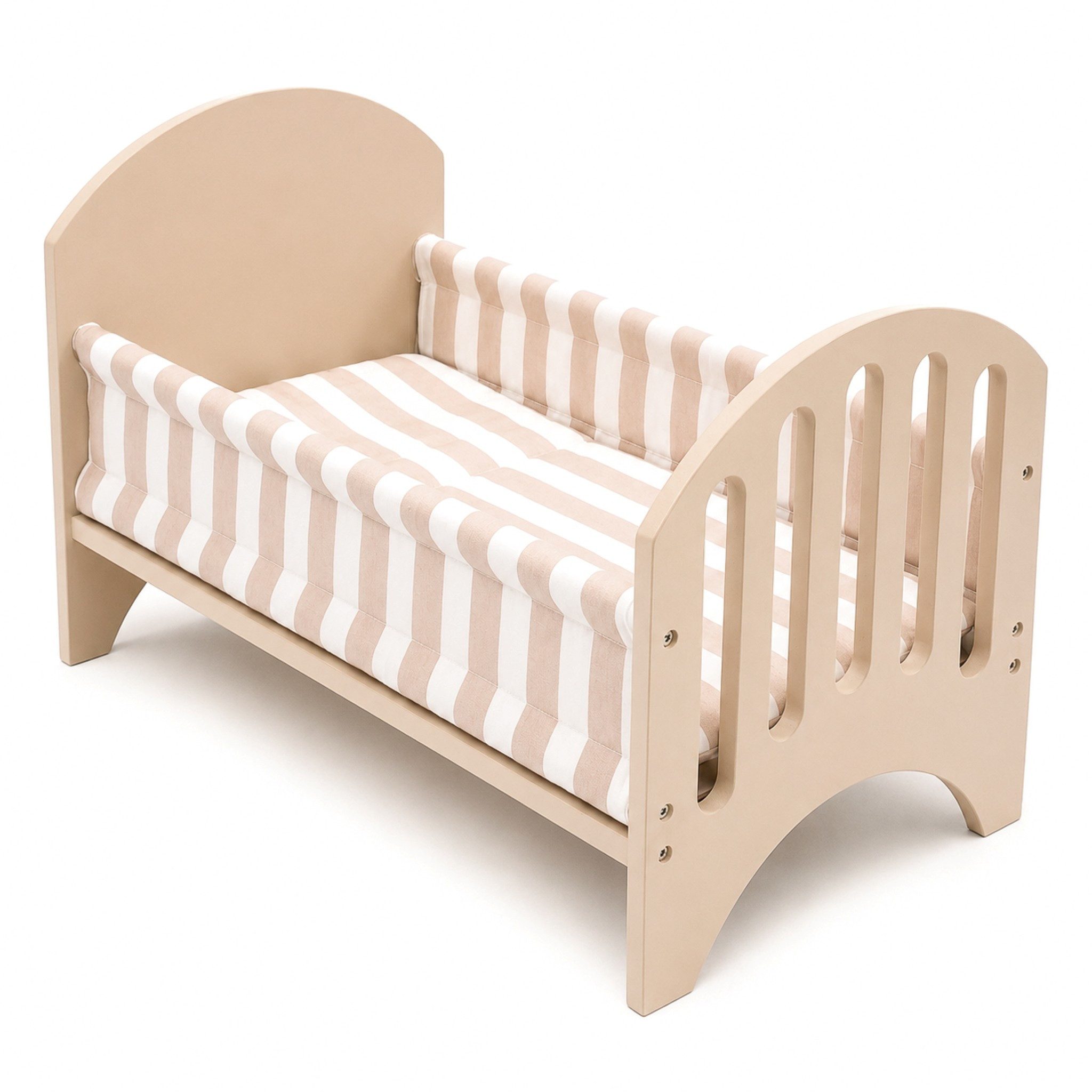 howa Puppenbett stripes, aus Holz mit Kissen und Decke