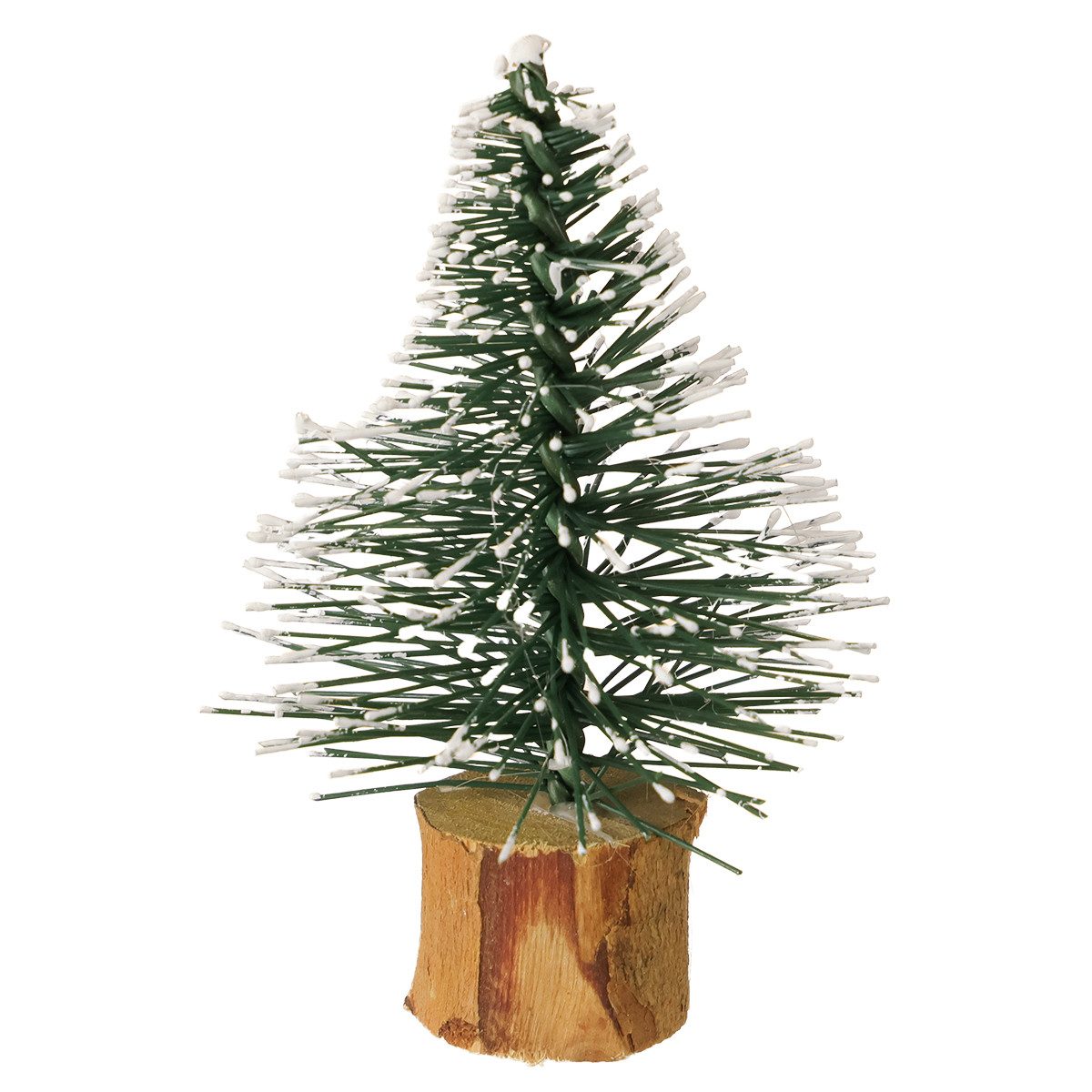 Kaemingk Künstlicher Weihnachtsbaum Schneebedeckte Mini-Tannen Winterwald Dekoration Advent, 12 Stück