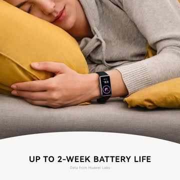 Huawei Smartwatch (1,47 Zoll, Android iOS), 96 Trainingsmodi, bis zu 2 Wochen Akkulaufzeit, Proaktives Gesundheits