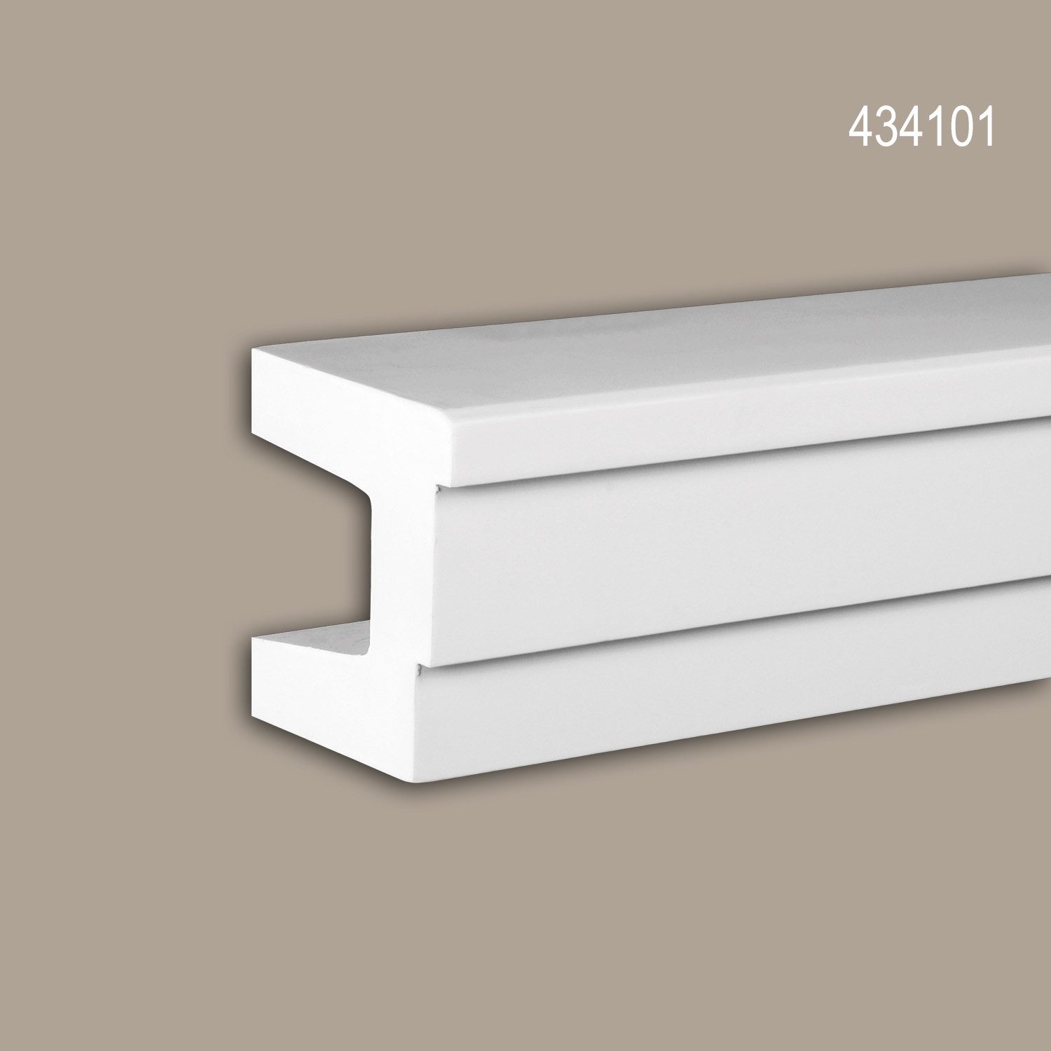 Profhome Zierleiste 1 MUSTERSTÜCK S-434101 20 cm MUSTER des Architraves Fassadenprofil, Polyurethan Hartschaum, 1-St., 1 x MUSTERSTÜCK, 1 MUSTERSTÜCK Fassadenleiste Architrav Stuckleiste ca. 20 cm lang