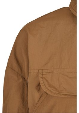 URBAN CLASSICS Outdoorjacke Damen Ladies Cropped Crinkle Nylon Pull Over Jacket (1-St)