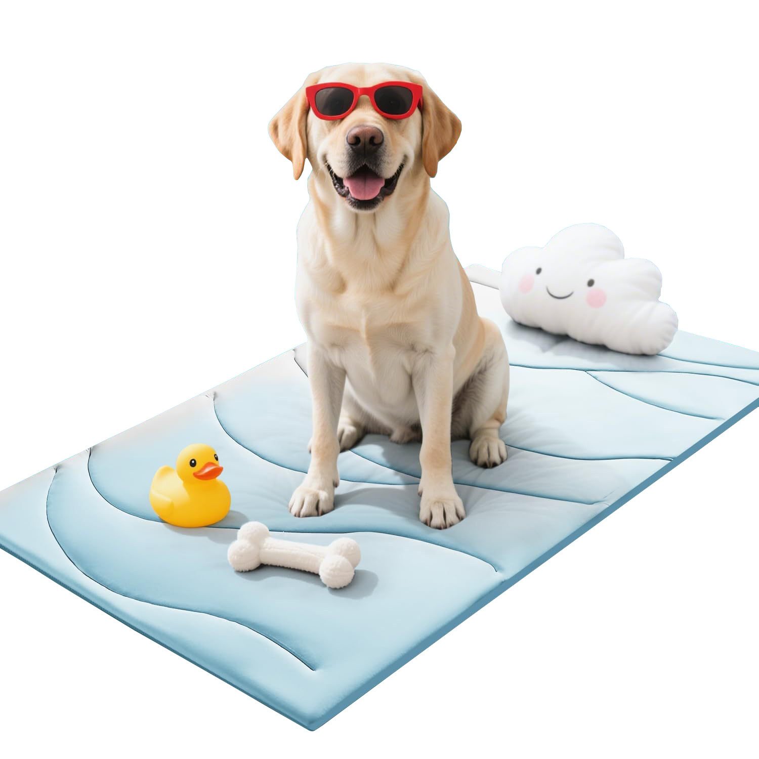 Ledander Hundematte Kühlmatte für Hunde, Selbstkühlende Hundematte, Sommer Kühlkissen, für Hunde, Langlebiger Tragbares Kühldecke Hund Waschbar