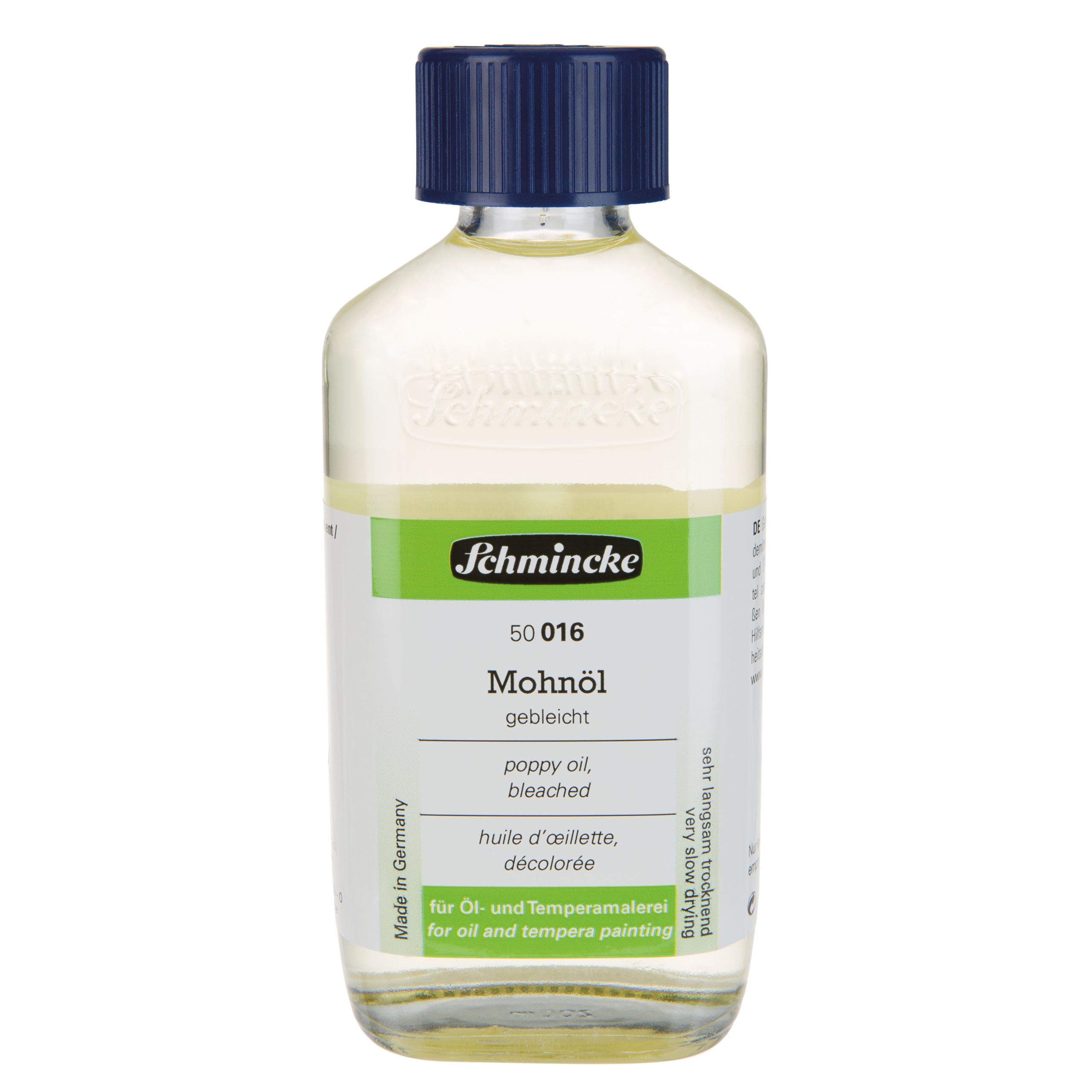 Schmincke Ölfarbe Mohnöl gebleicht - 200ml Öl Hilfsmittel 50 016 026