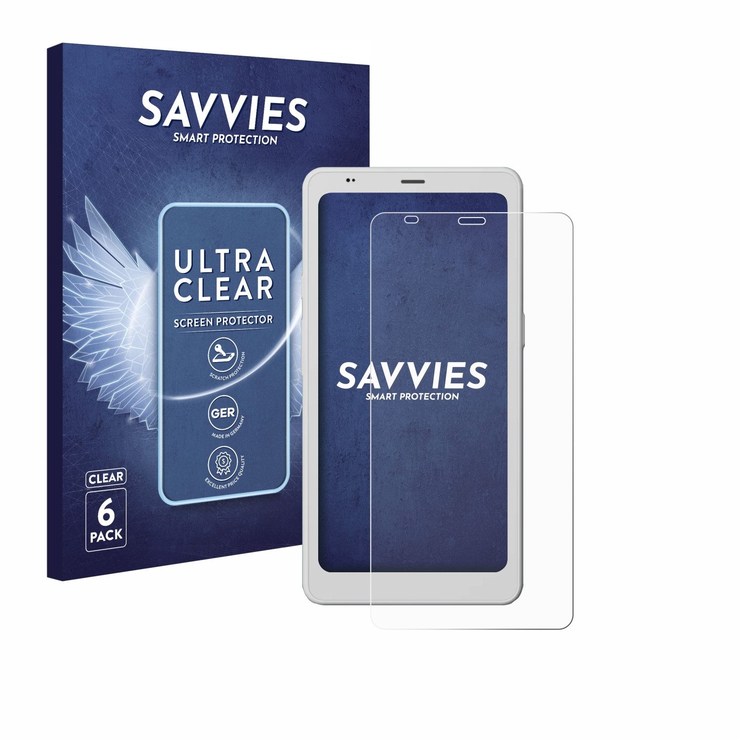 Savvies Displayschutzfolie Schutzfolie für Boox Palma 2 Pro, 6 Stück, Displayschutz Schutz Folie Klar Transparent