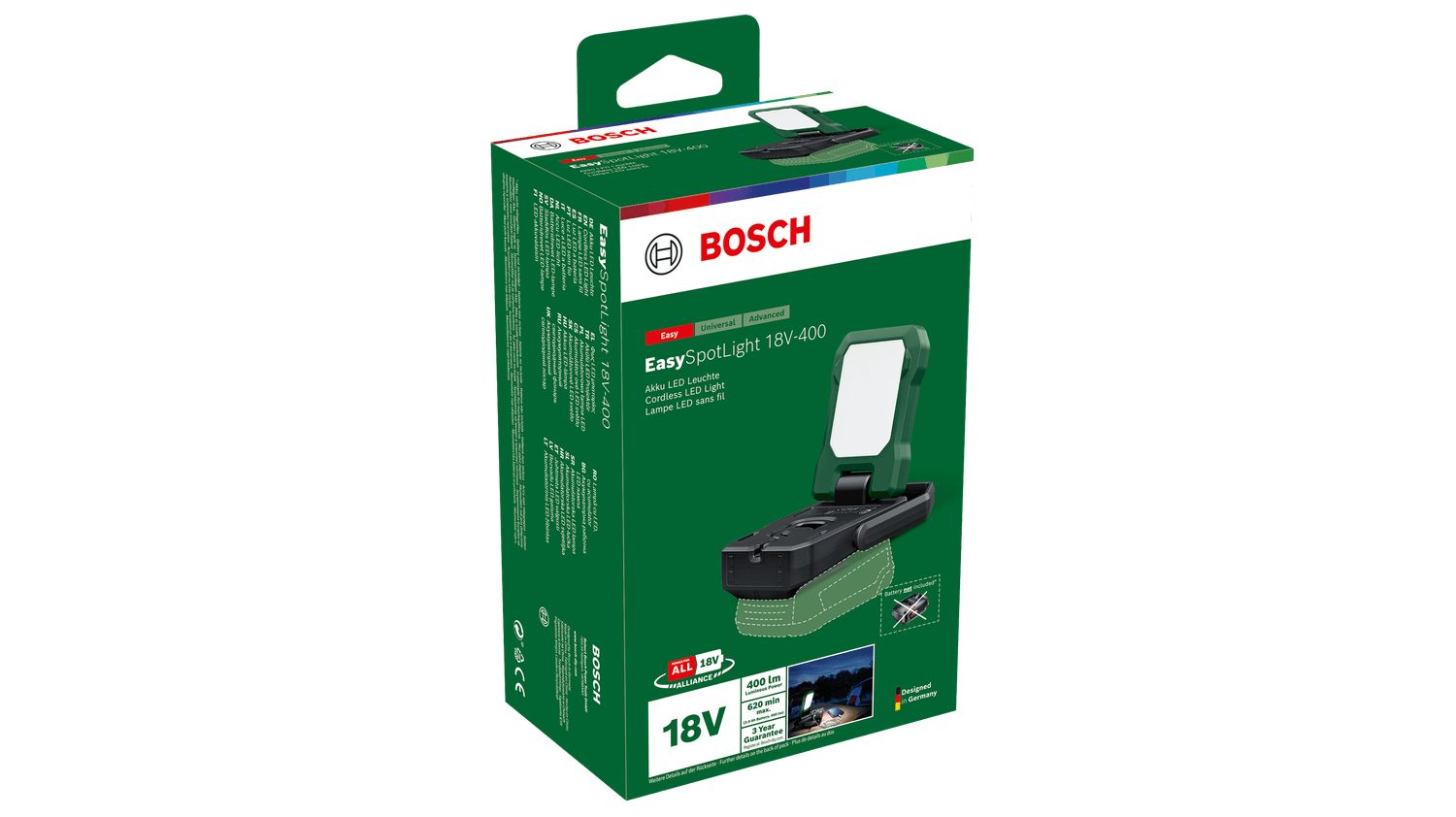 Bosch Home & Garden Arbeitsleuchte Akku-LED-Leuchte »EasySpotLight 18V-400« günstig online kaufen