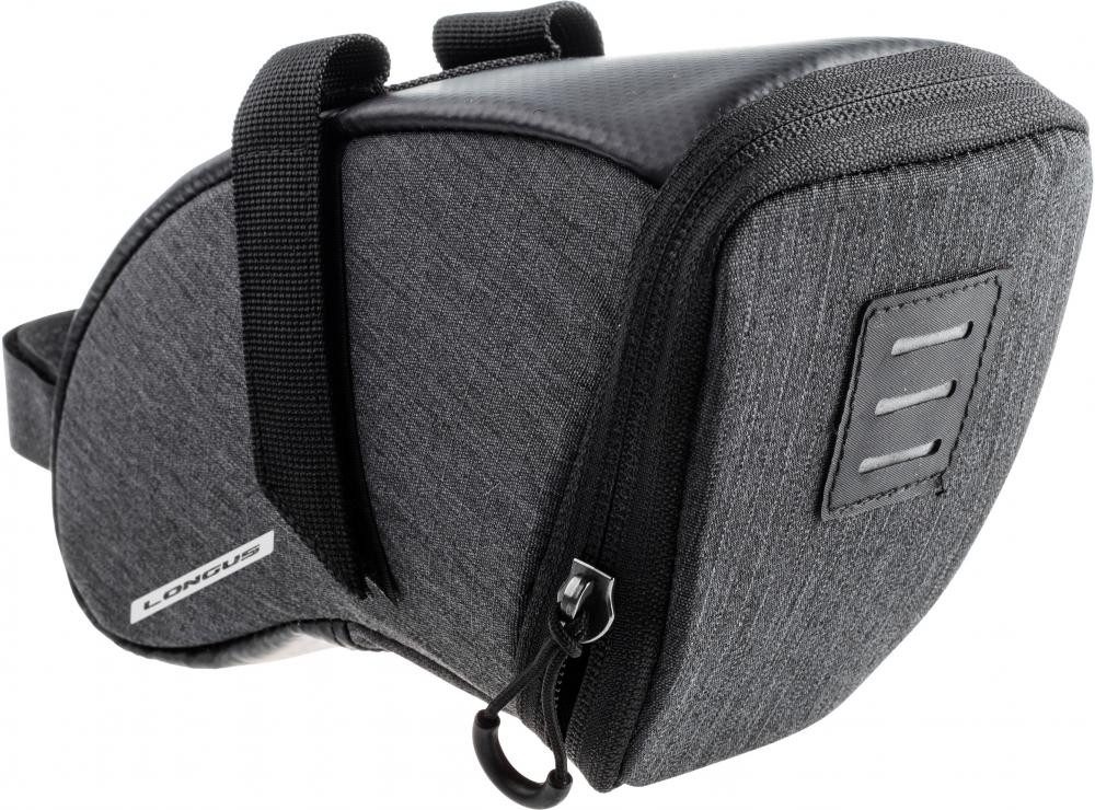 LONGUS Fahrradtasche Longus Satteltasche Granit M 1,0 l M - wasserdichte Rahmentasche mit P