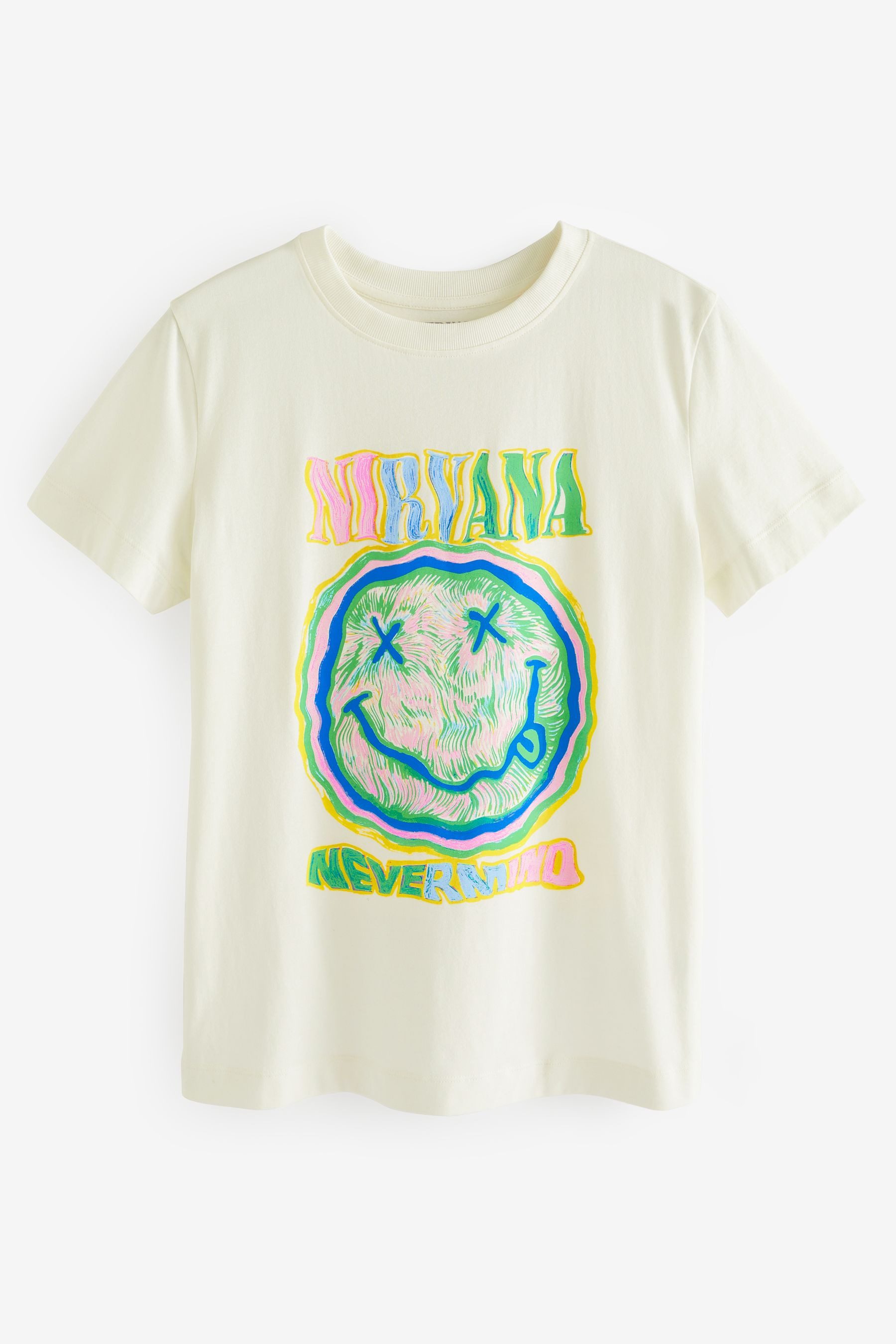 Next T-Shirt Lizensiertes T-Shirt, Nirvana (1-tlg)