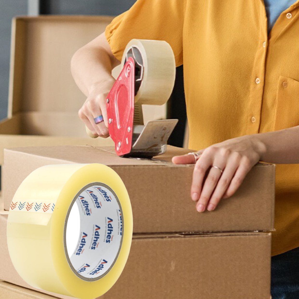 Adhes Tape Klebeband LEISE Paketklebeband, Blasenfrei günstig online kaufen